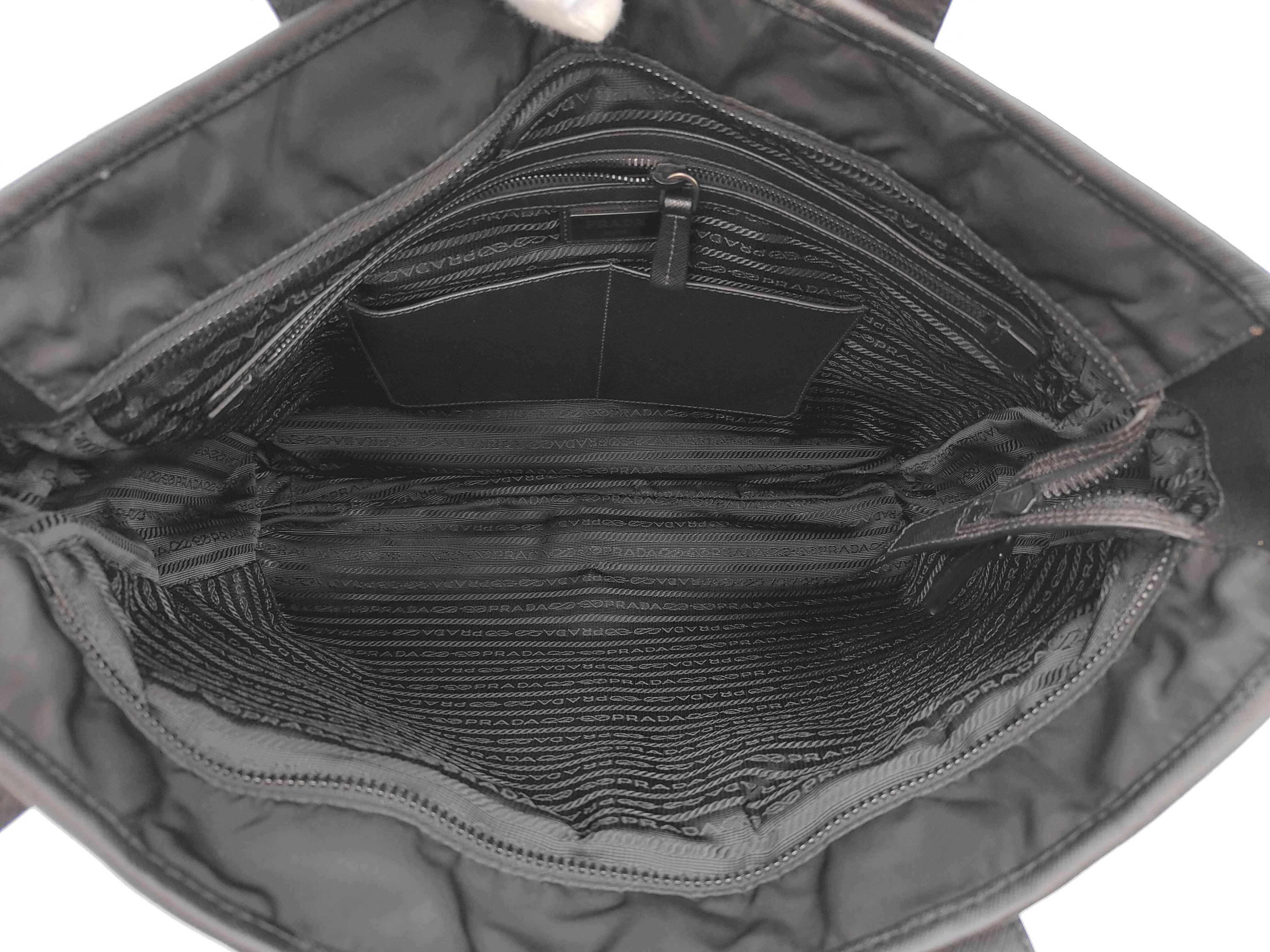 Nylon Quilted Black Tote Bag — view 8