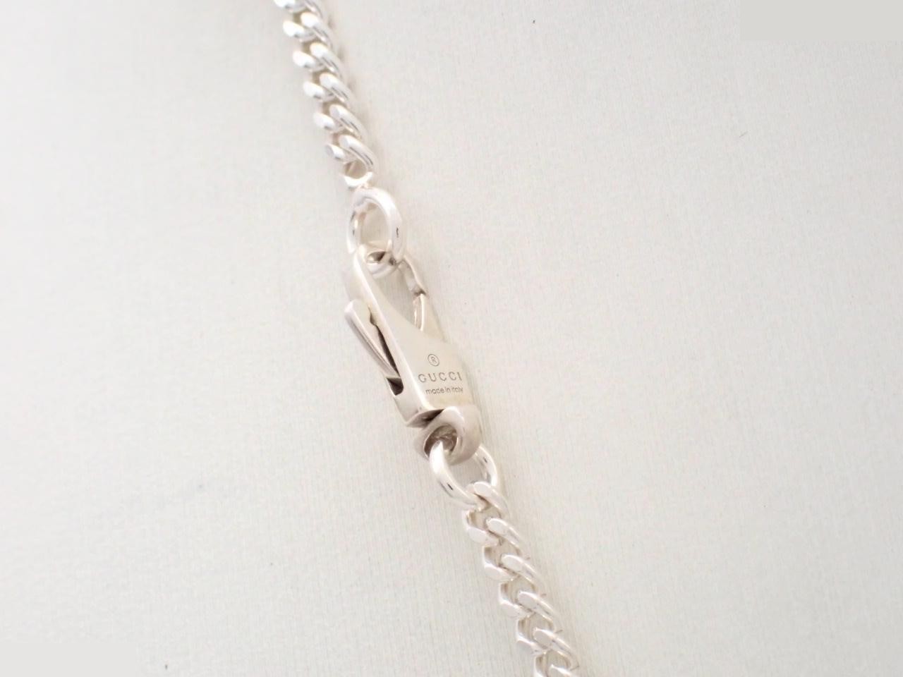 Interlocking G silver necklace, chain approximately 55cm, 925 sterling silver, 17.6g — view 2