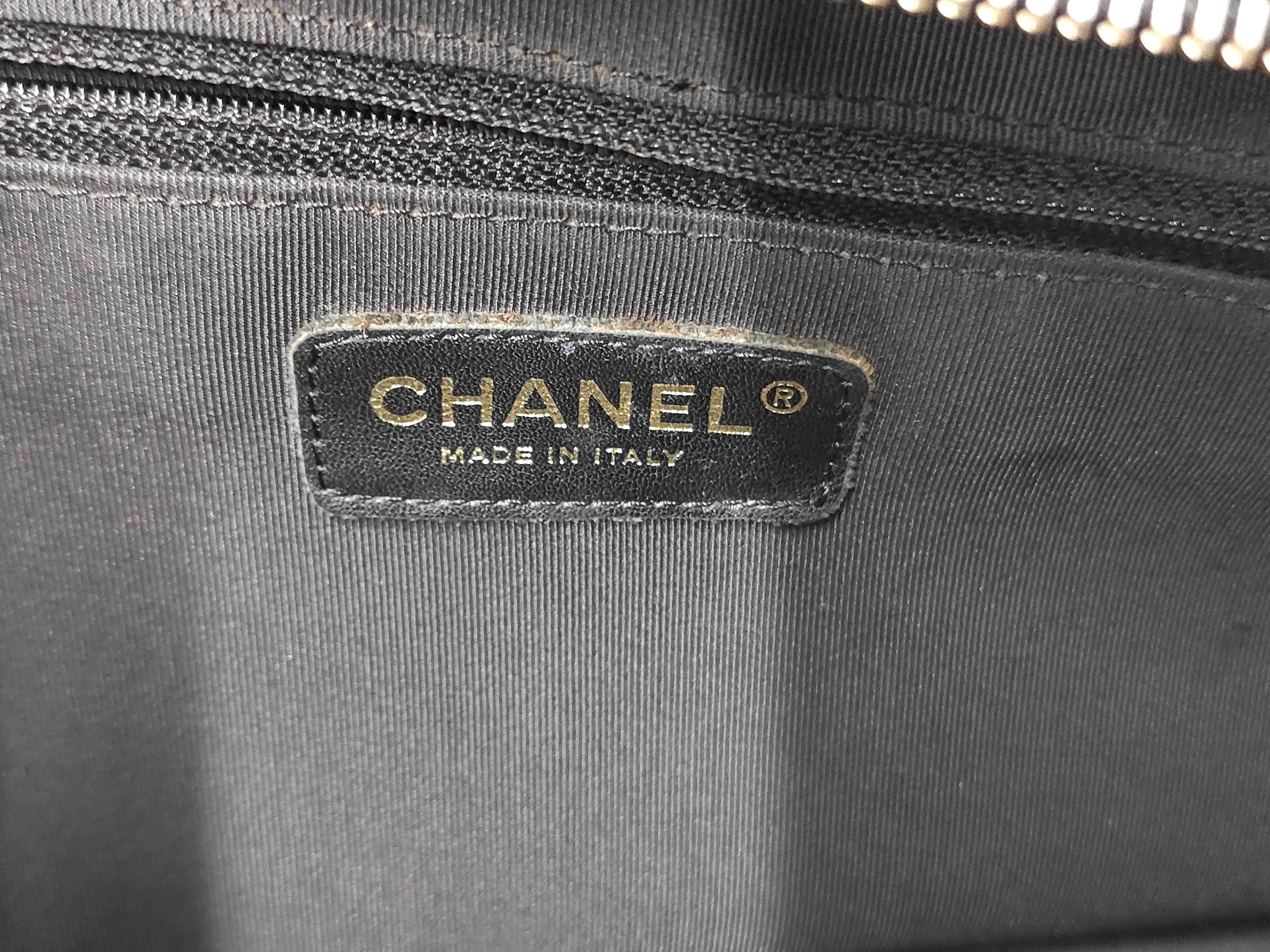 Matelassé Caviar Skin Bowling Bag Mini Boston Bag Black Gold Hardware 8940081 (Serial Number 8) Handbag — view 10