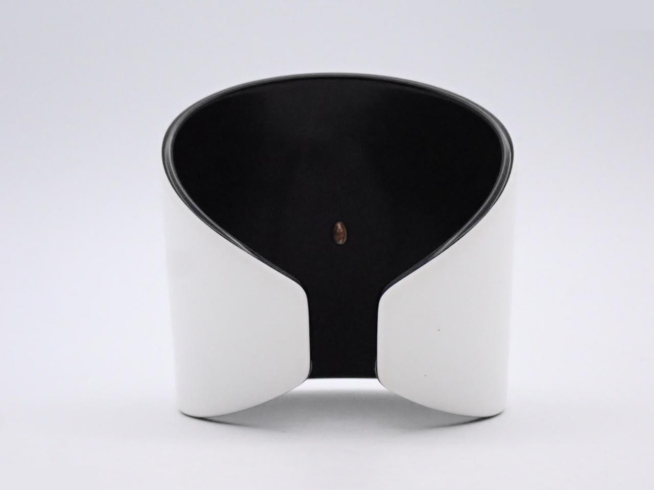 Coco Mark plastic bangle, some minor imperfections, wrist circumference approximately 15cm. — view 2