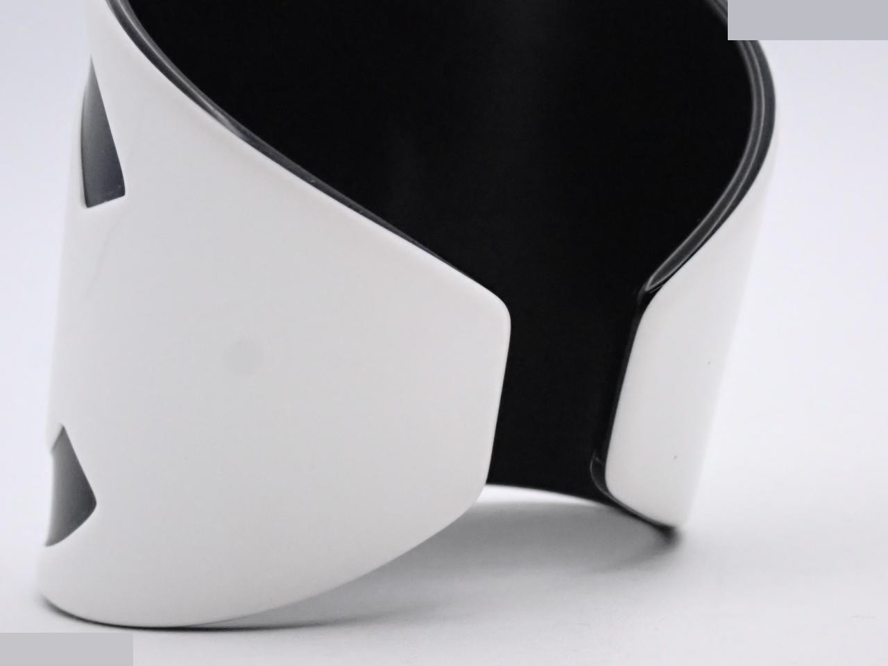 Coco Mark plastic bangle, some minor imperfections, wrist circumference approximately 15cm. — view 3