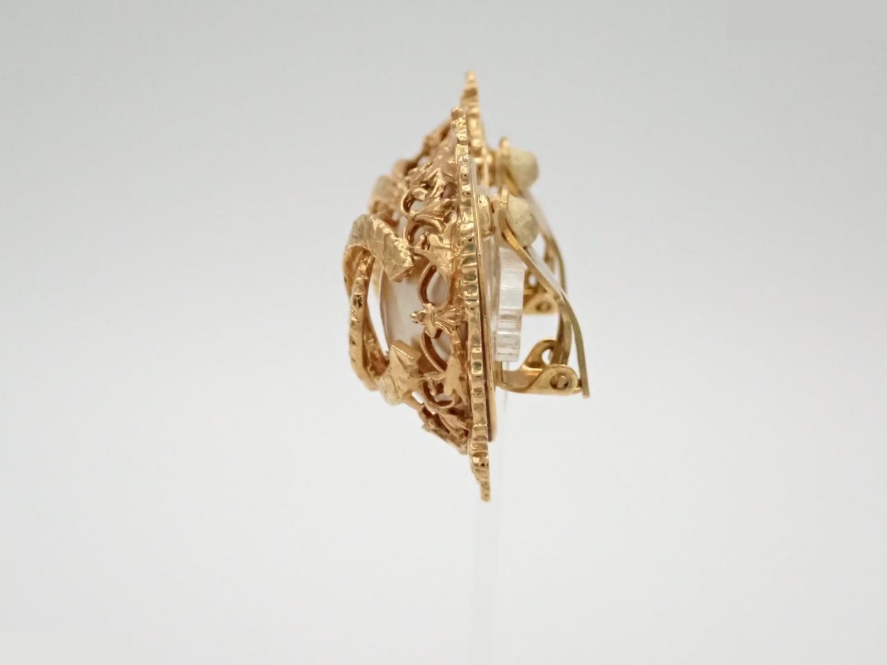 Coco Mark Pearl Earrings — view 3