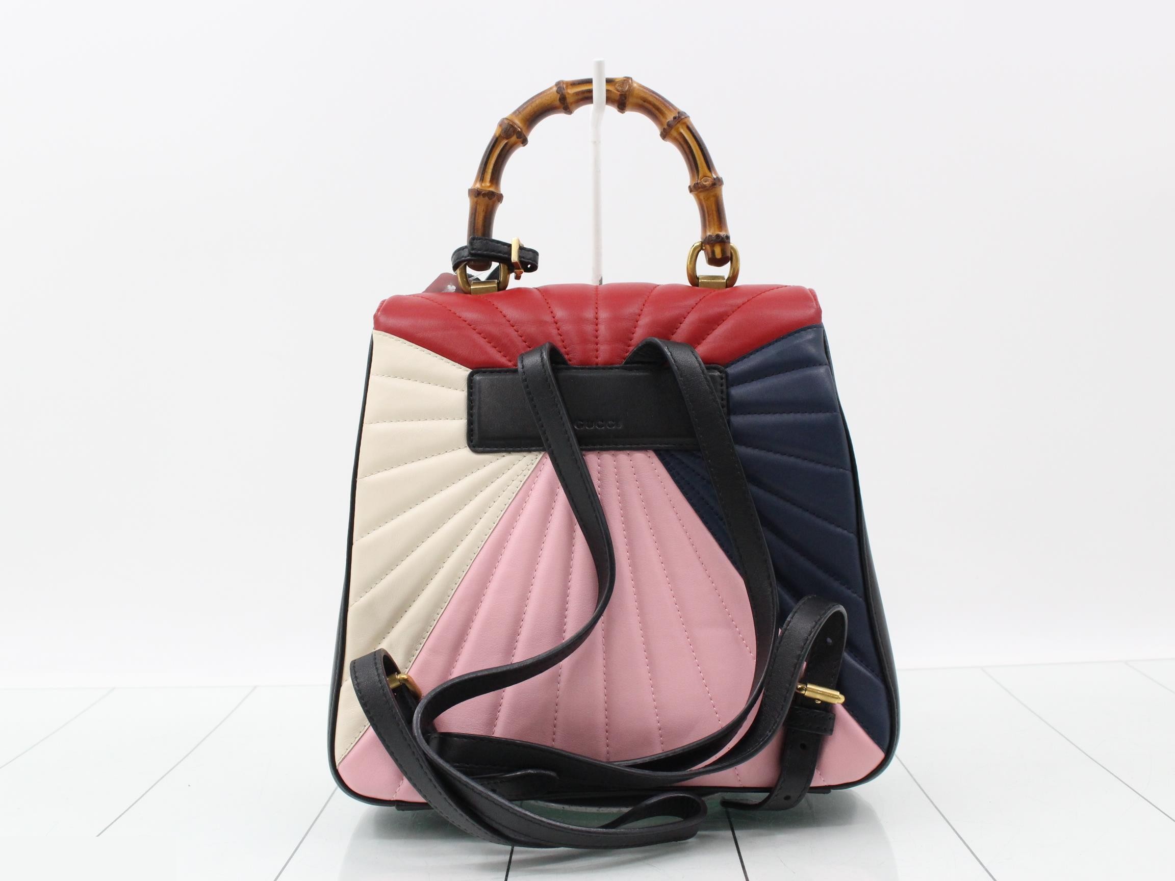 Bamboo Queen Margaret Leather 2-Way Backpack/Handbag — view 2