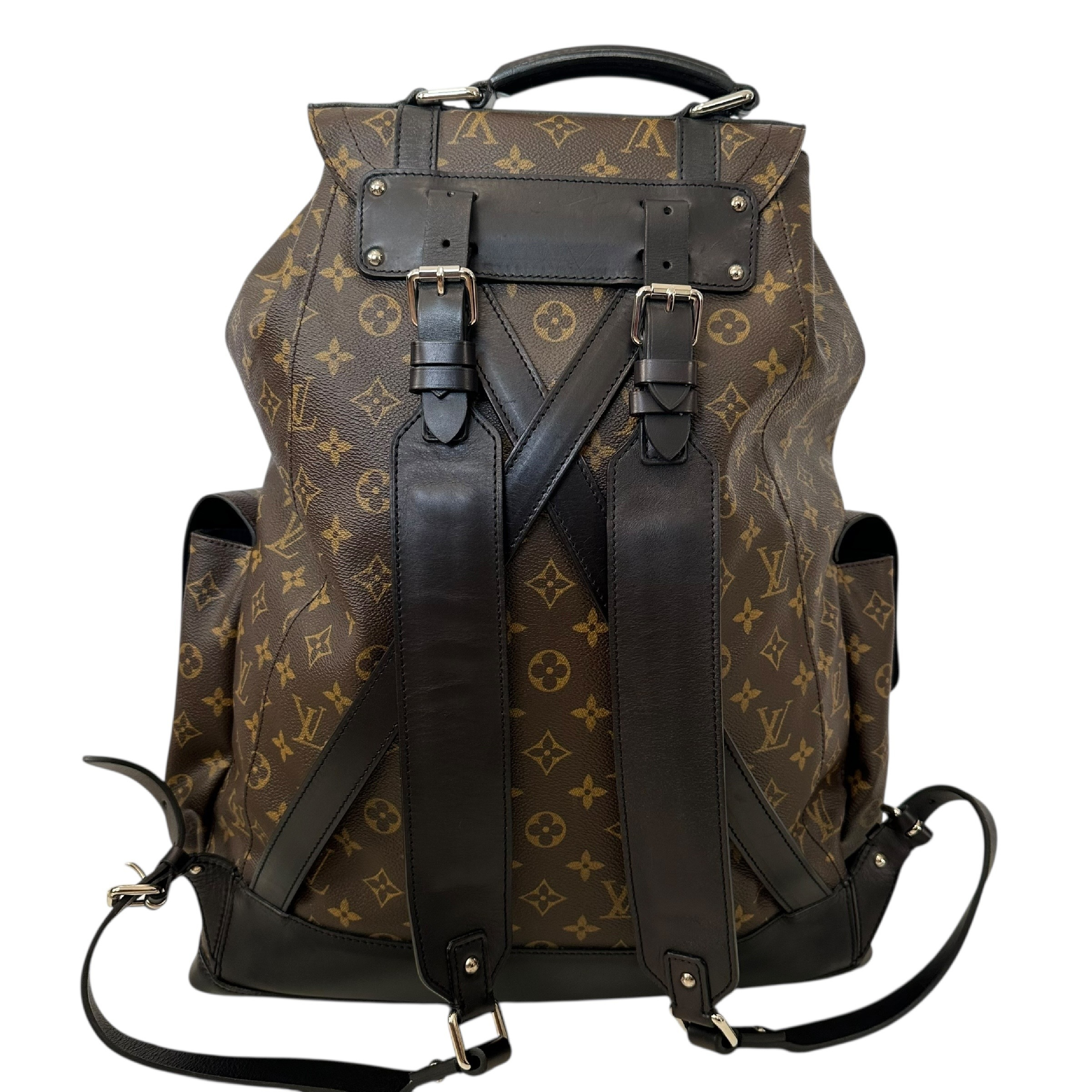Christopher GM Leather Backpack, VIP Limited Edition, Monogram Macassar, M92295 — view 2