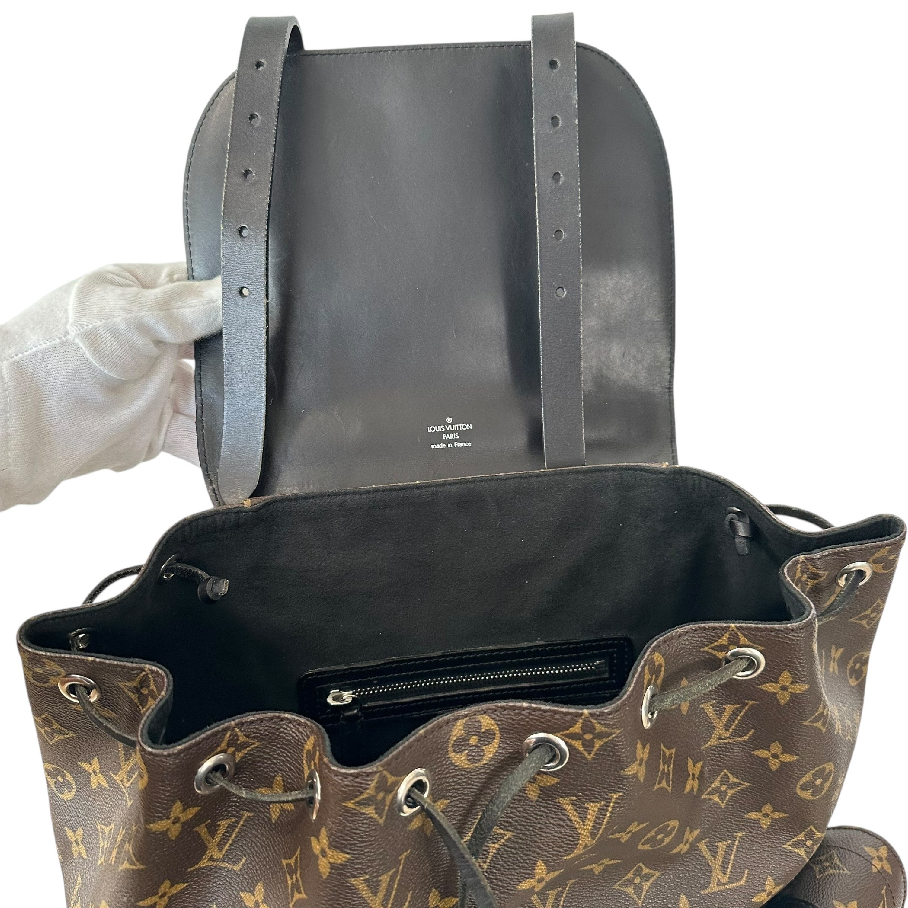 Christopher GM Leather Backpack, VIP Limited Edition, Monogram Macassar, M92295 — view 9