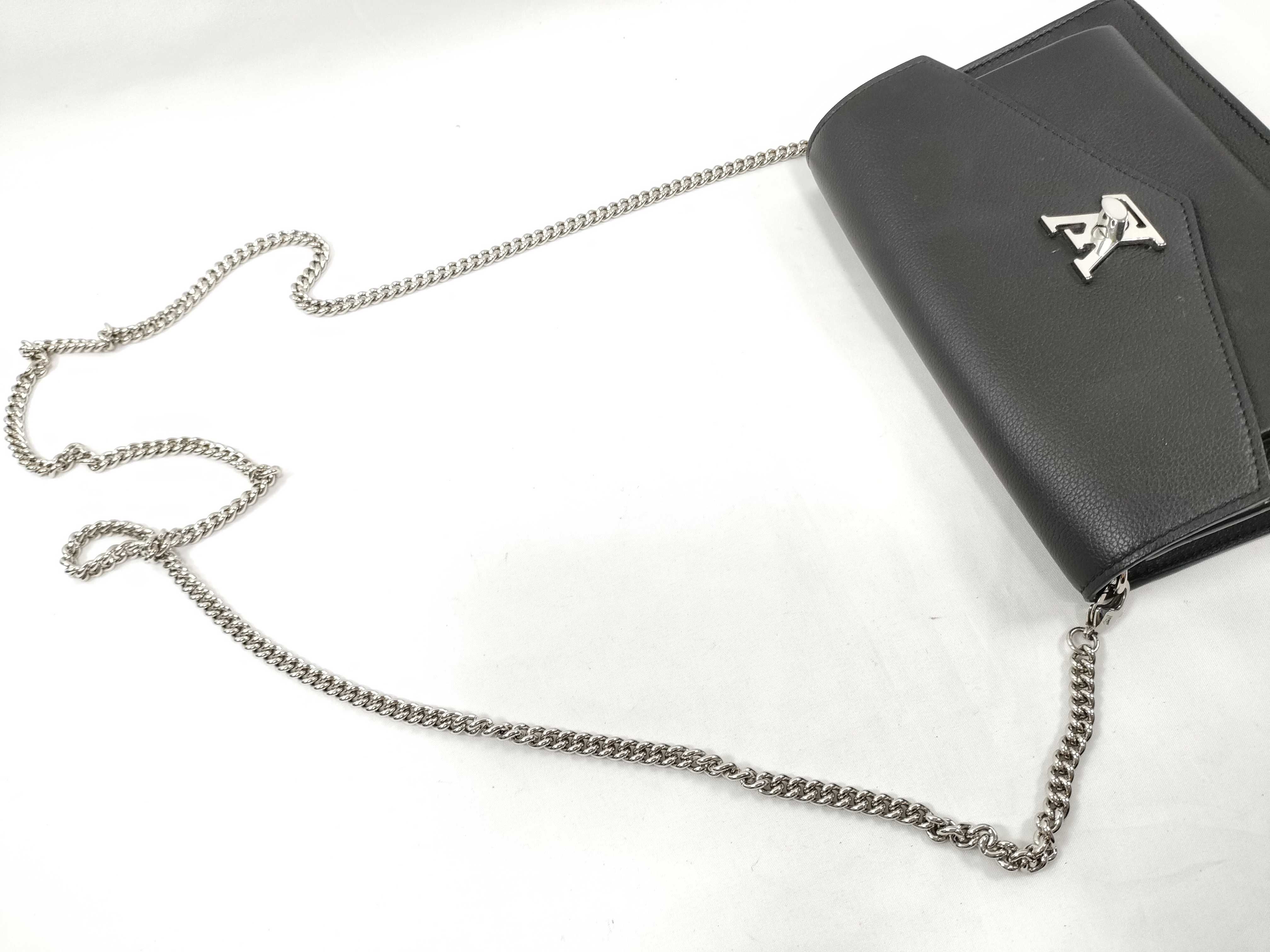 LV Logo Pochette Lockme Chain M63471 UB3150 ST Black Shoulder Bag — view 6
