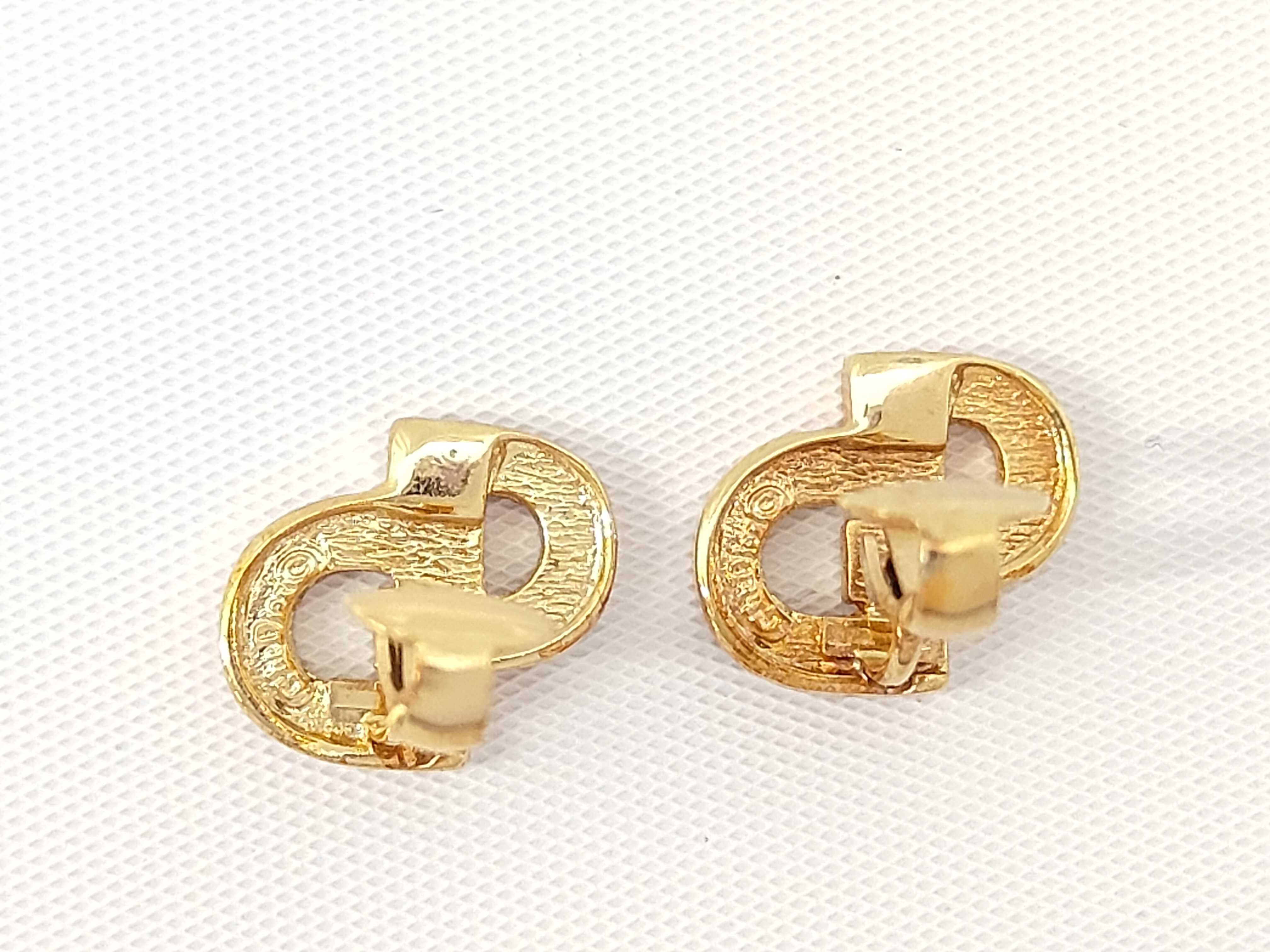 CD logo earrings — view 2