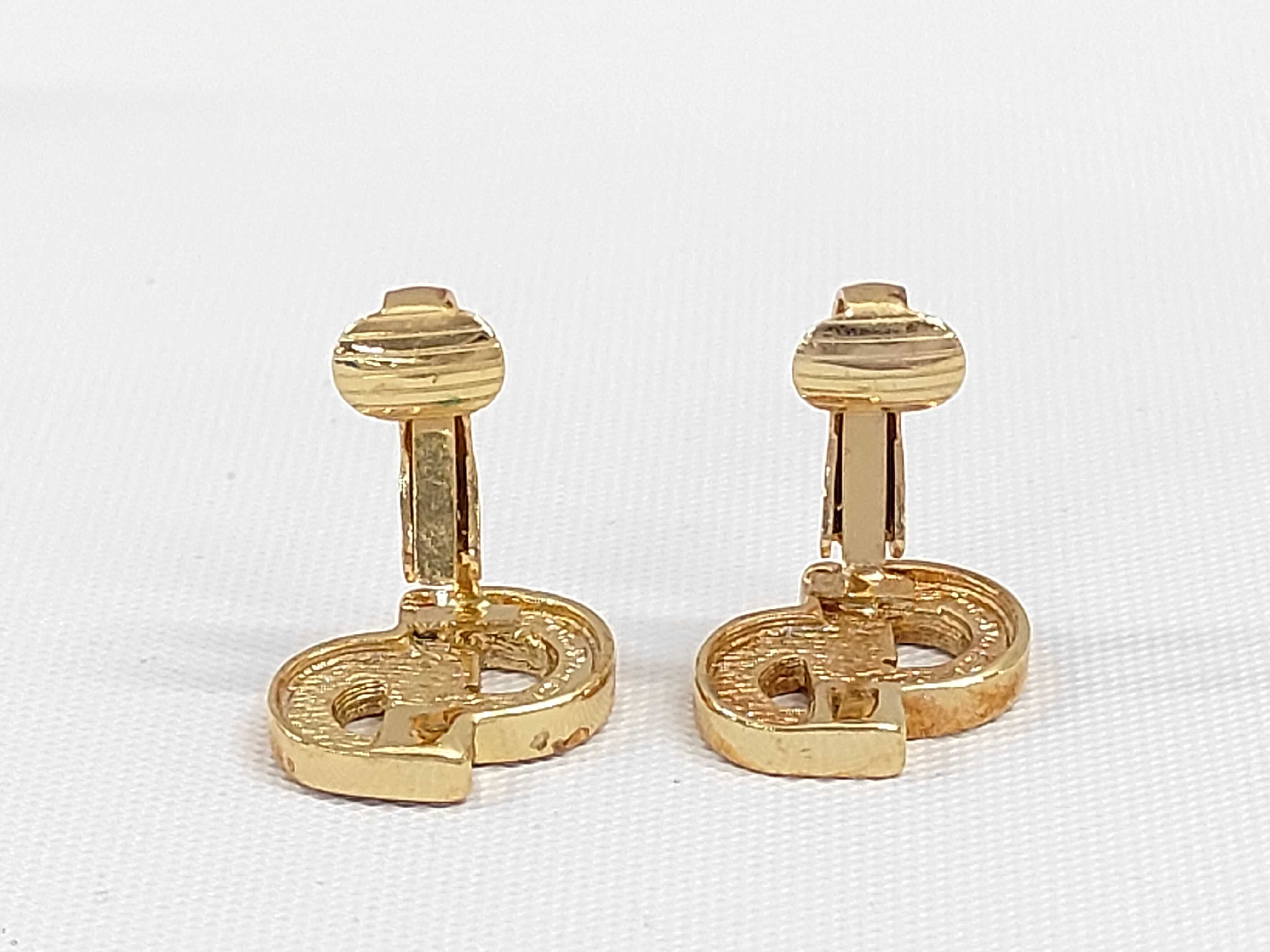 CD logo earrings — view 5