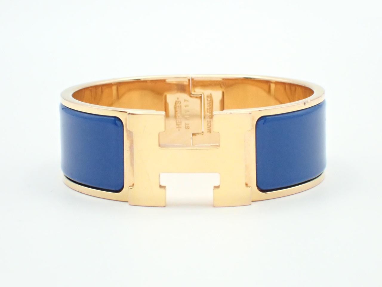 Click Clack bracelet, GM (Gold/Blue), wrist circumference approximately 16cm