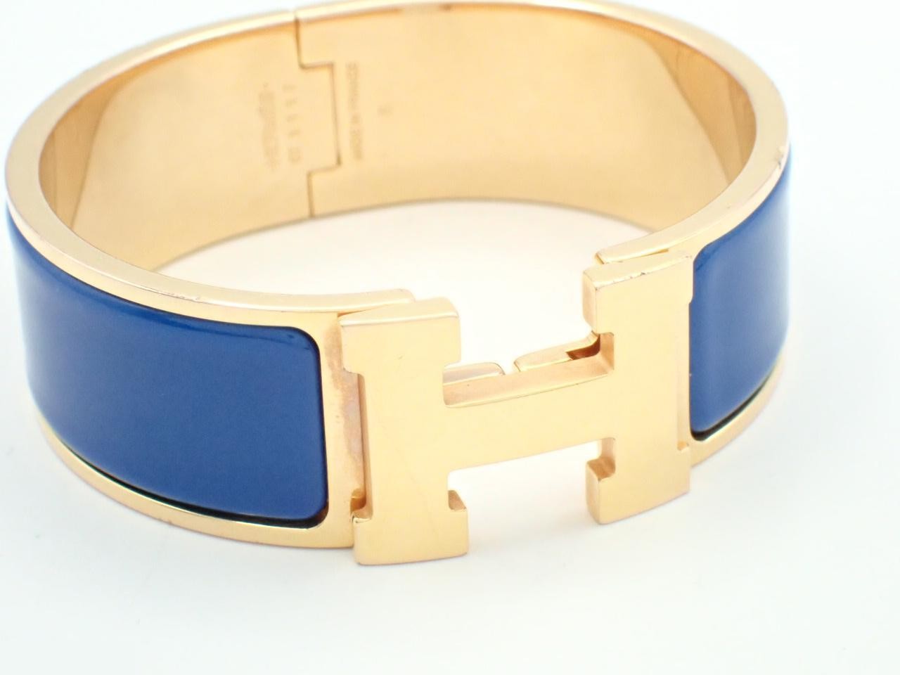 Click Clack bracelet, GM (Gold/Blue), wrist circumference approximately 16cm — view 3