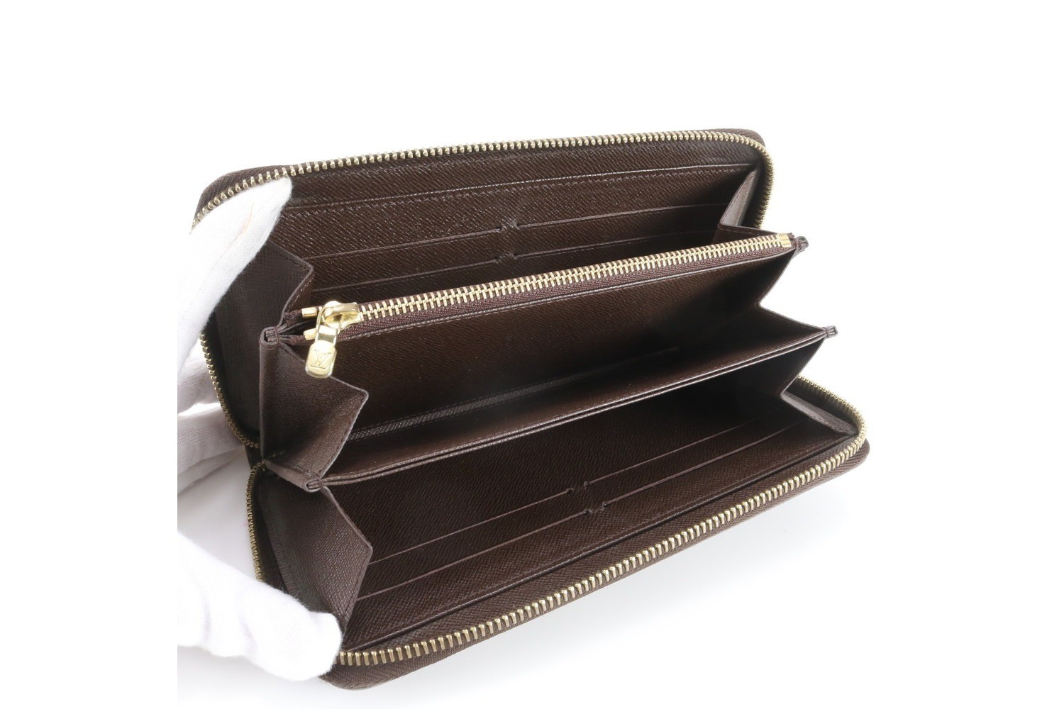 Damier Zippy Wallet N60015 Leather Long Wallet — view 6