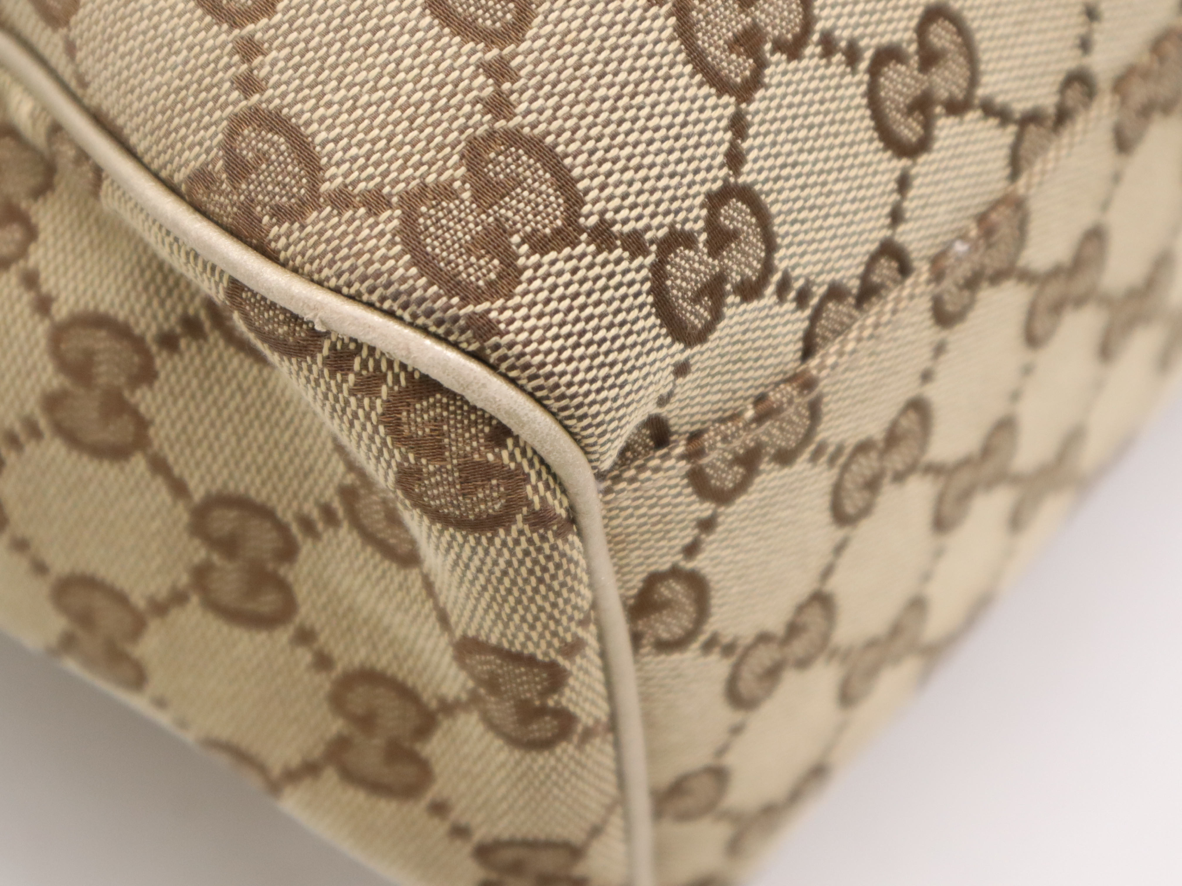 211944 Canvas x Leather GG Canvas Sookie Handbag Beige Brown Handbag — view 10