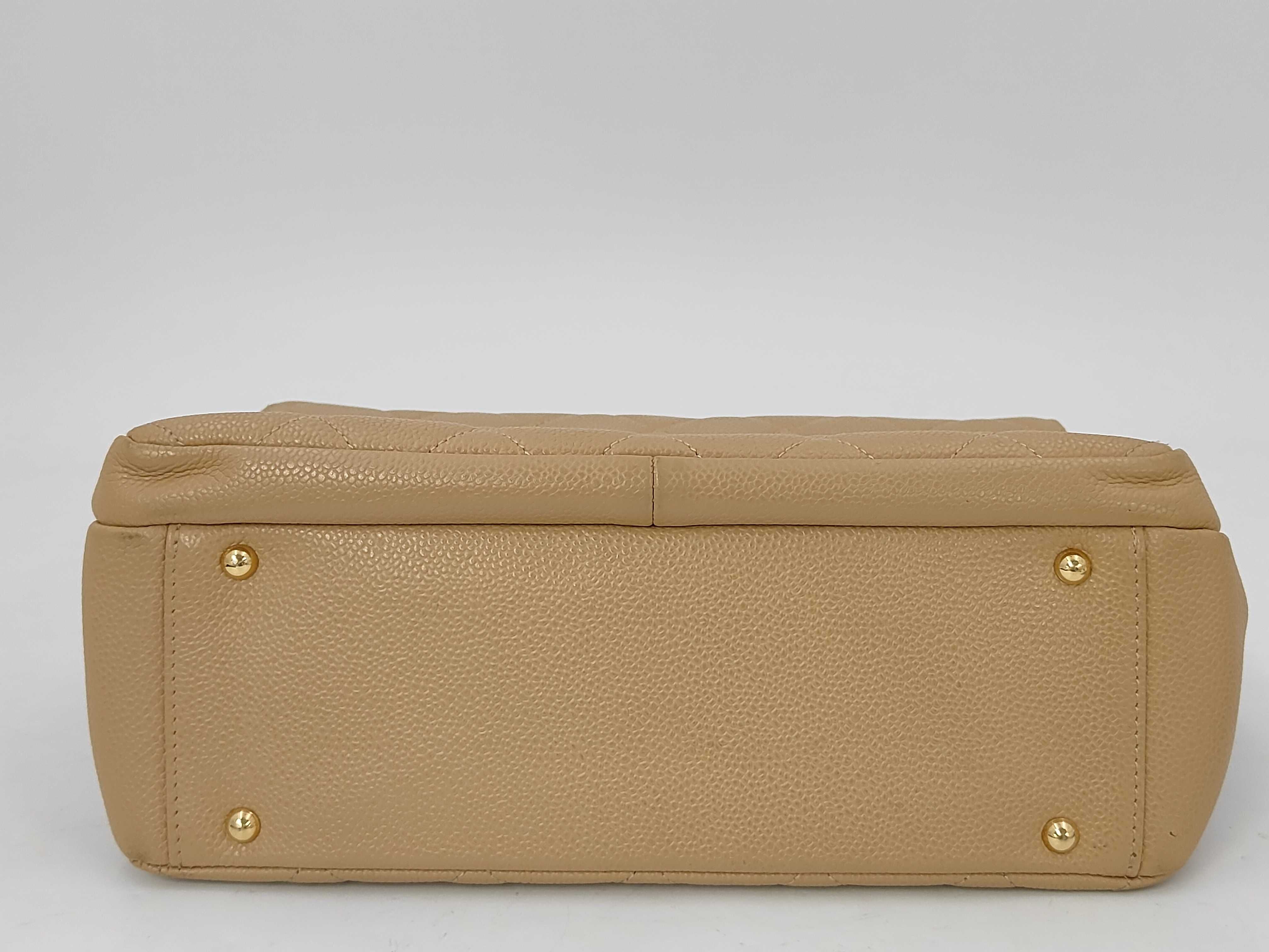Coco Mark Chain Shoulder Bag, Caviar Leather, Beige GP Shoulder Bag — view 4