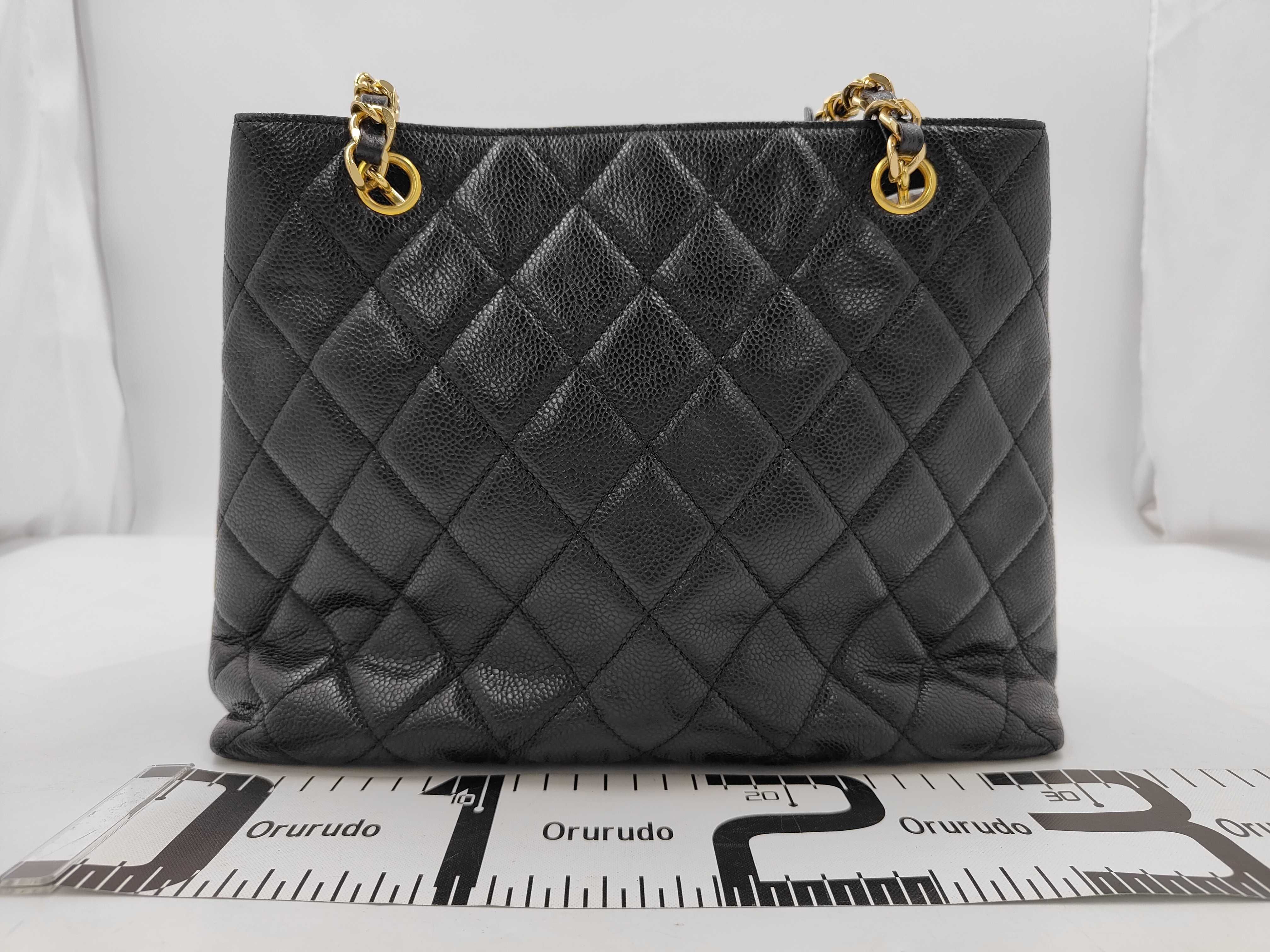Caviar Skin Matelassé Chain Tote Bag (Series 3) — view 2