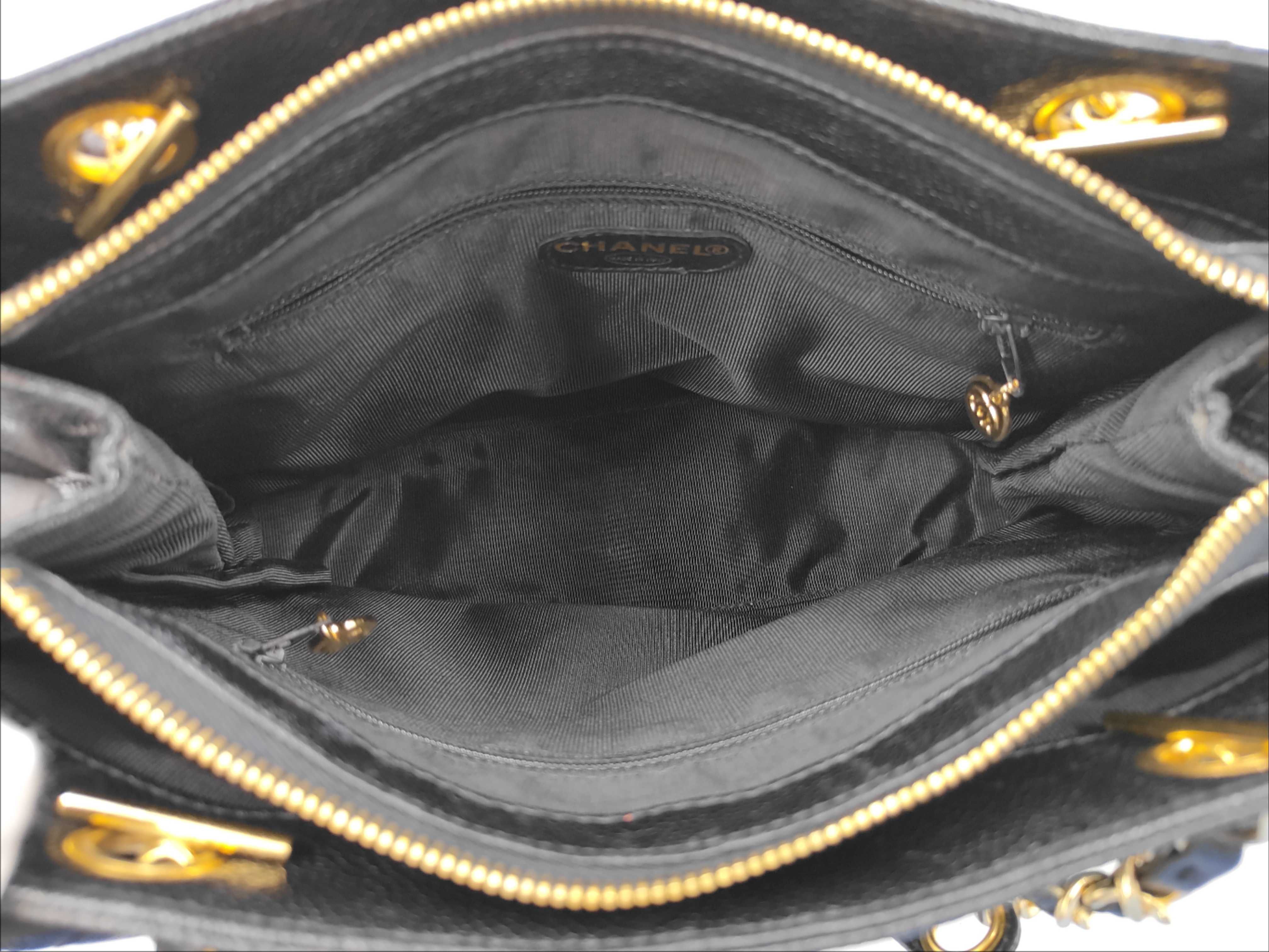 Caviar Skin Matelassé Chain Tote Bag (Series 3) — view 11