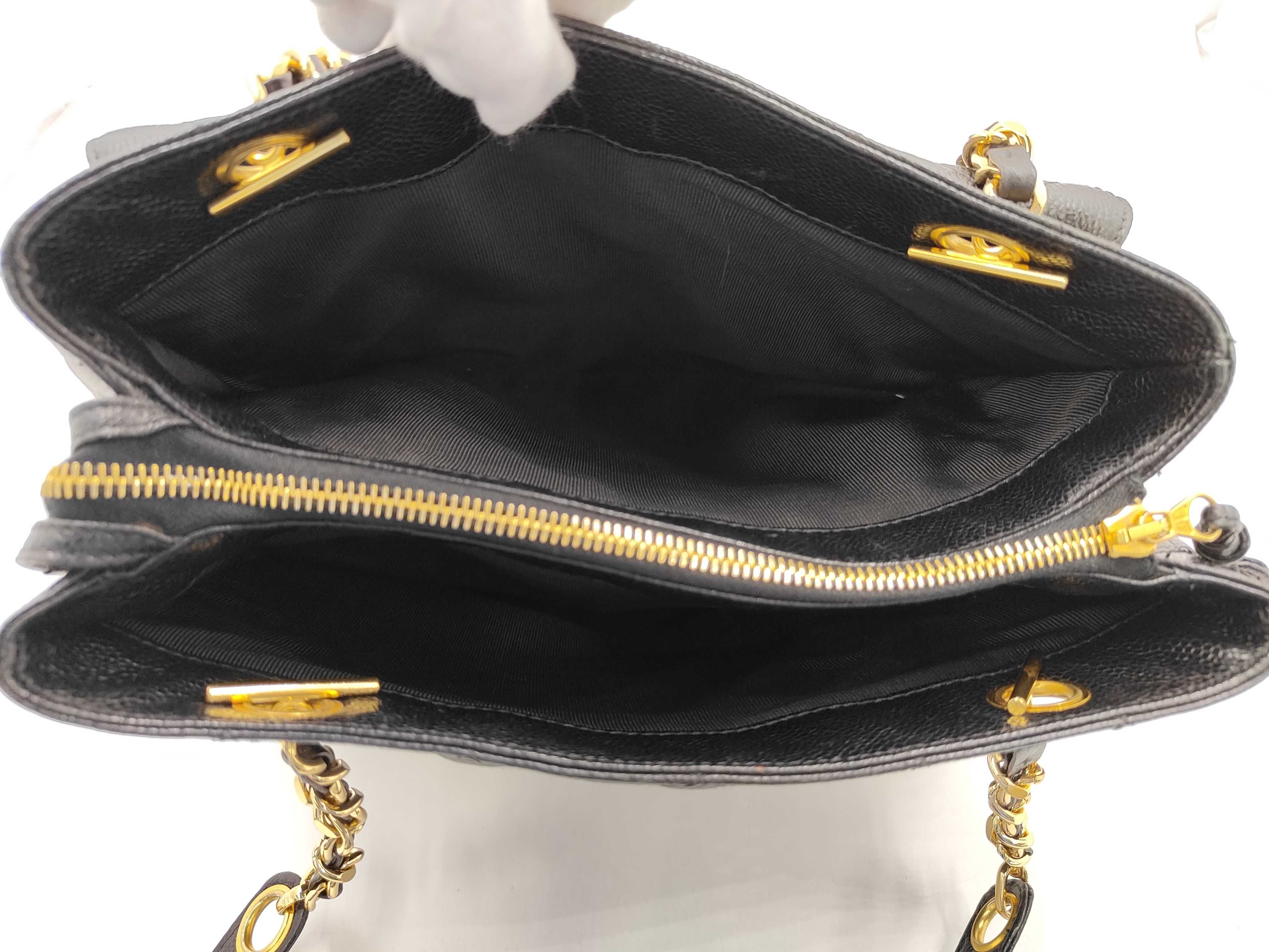 Caviar Skin Matelassé Chain Tote Bag (Series 3) — view 10