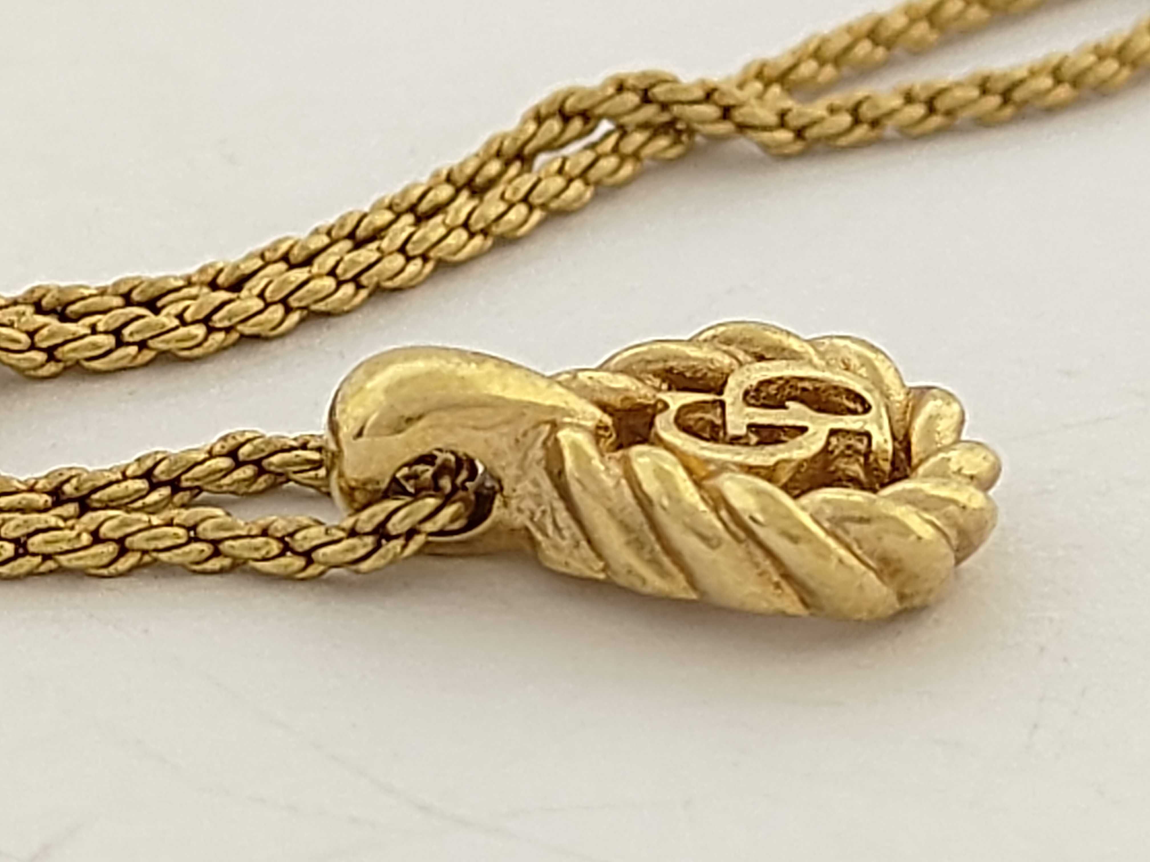 Gold Logo Necklace — view 4