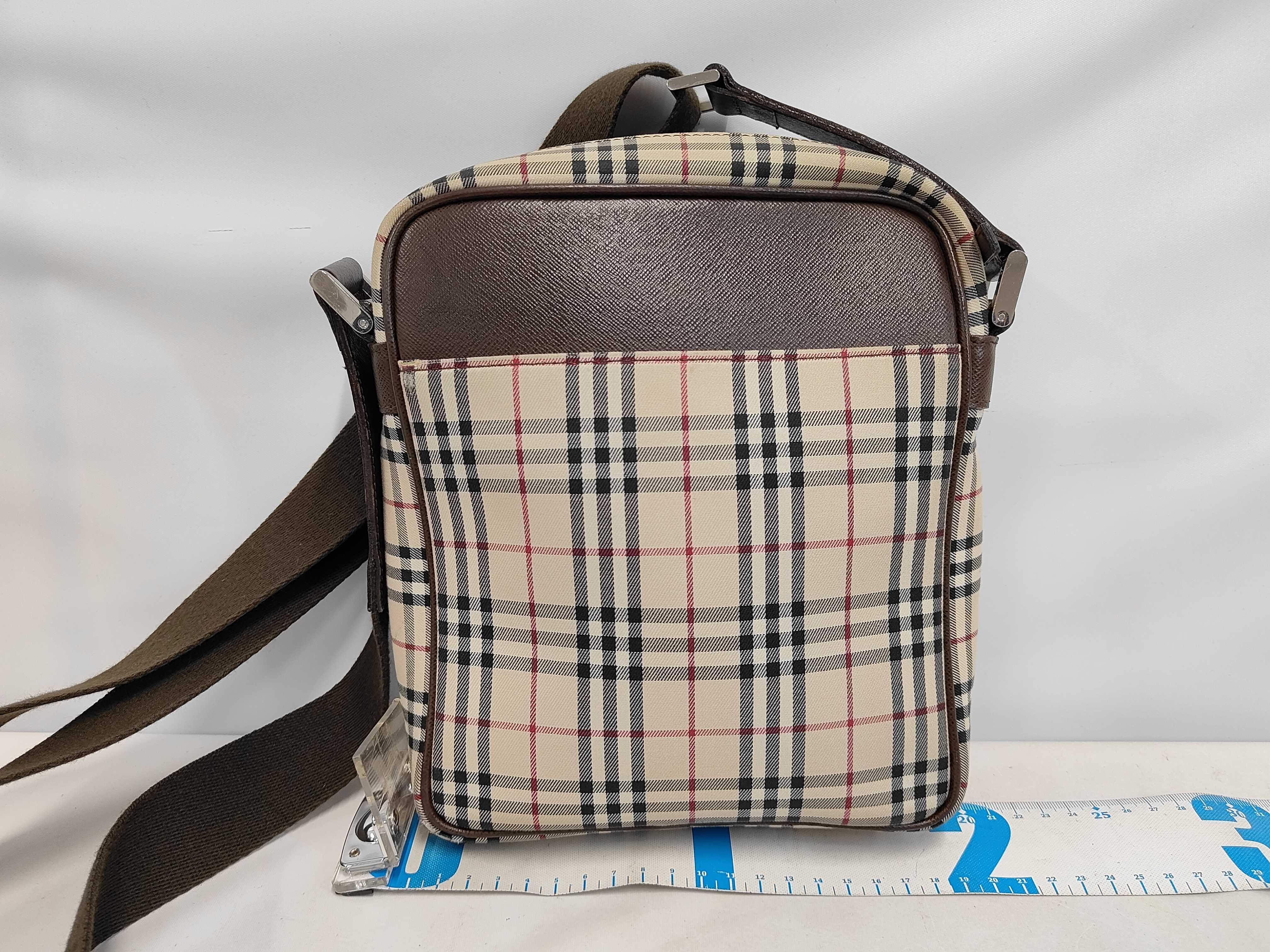 Shoulder Bag Nova Check Leather Canvas Shoulder Bag — view 2