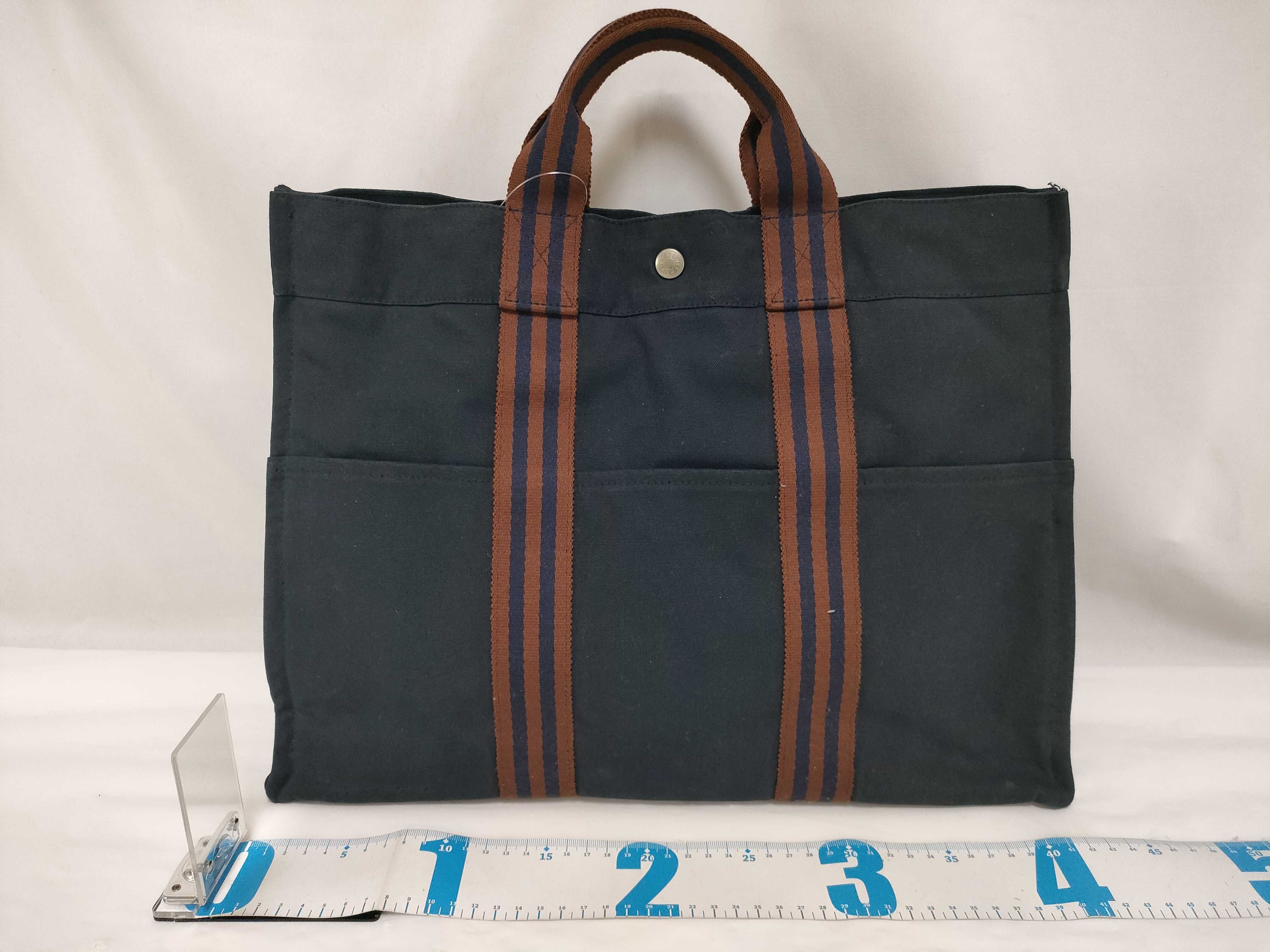Fourre-Tout GM Brown Navy Tote Bag — view 2