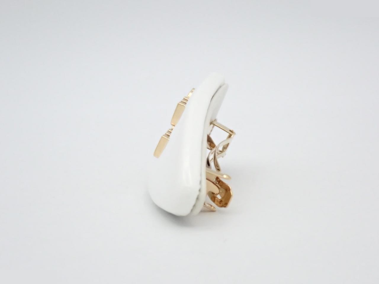 Enamel Hair Clip, White — view 3
