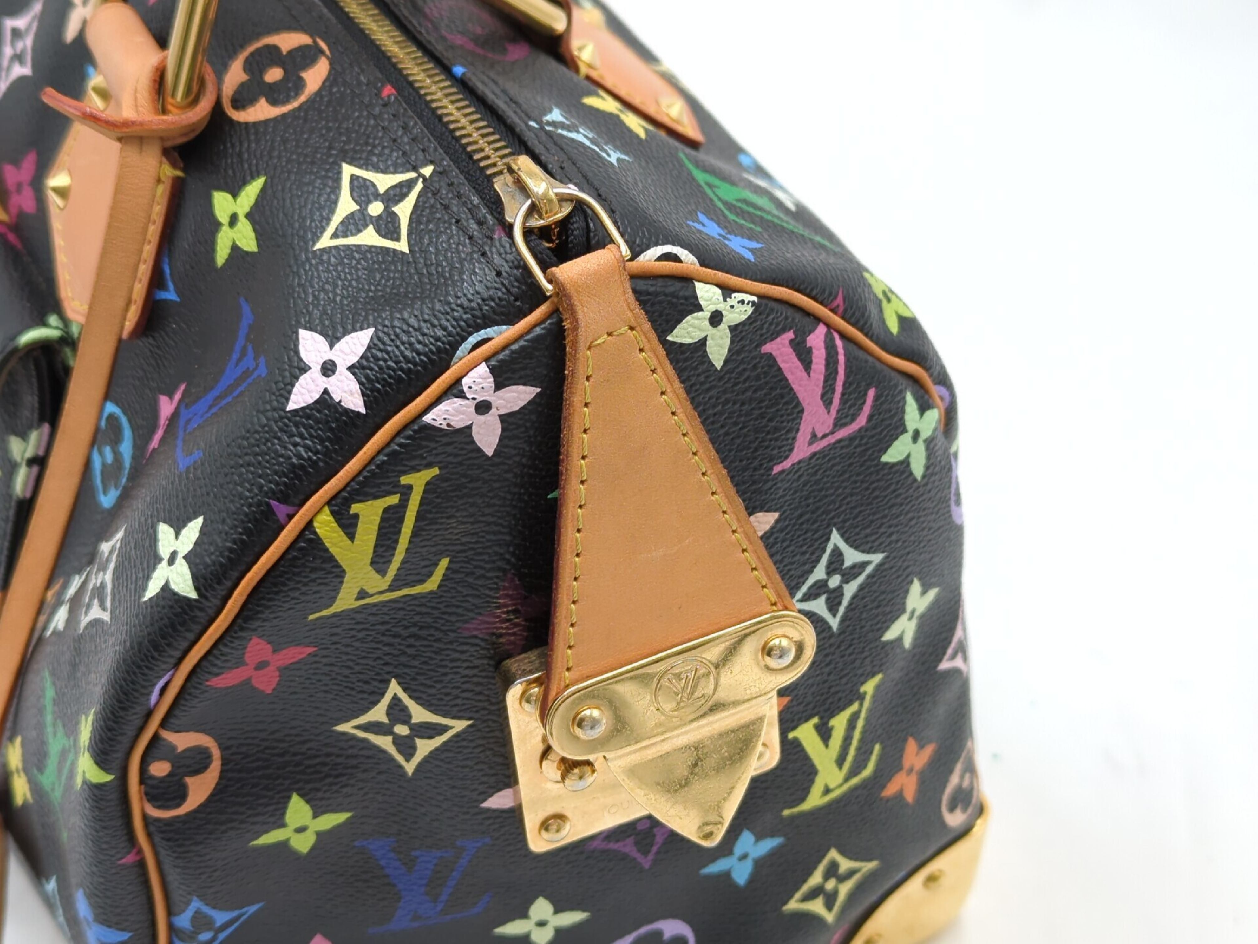 M92642 Monogram Multicolor Speedy 30 Noir Handbag — view 9