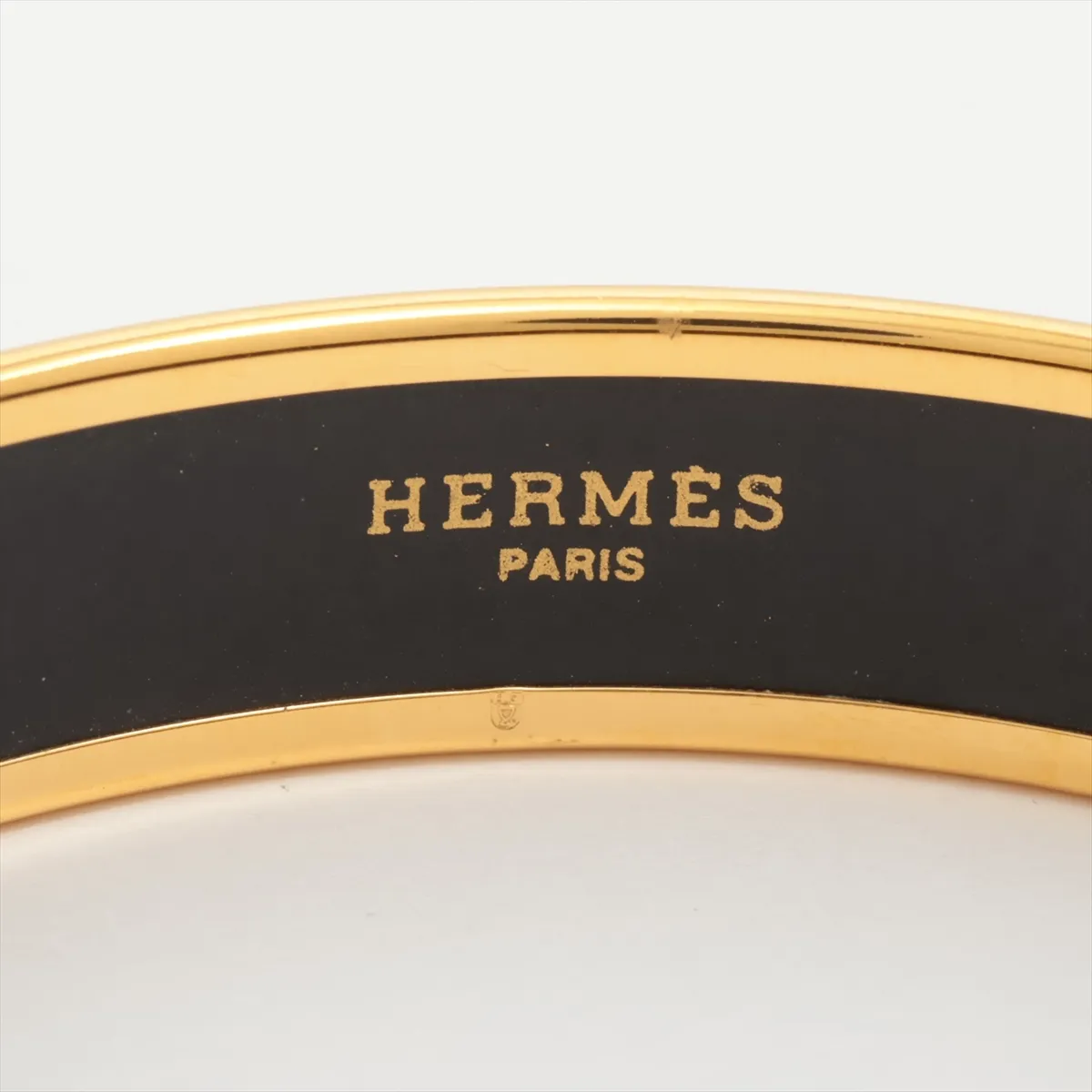 Emaille GM Bangle, GP (Gold Plated), Purple. Shows signs of wear including — view 5
