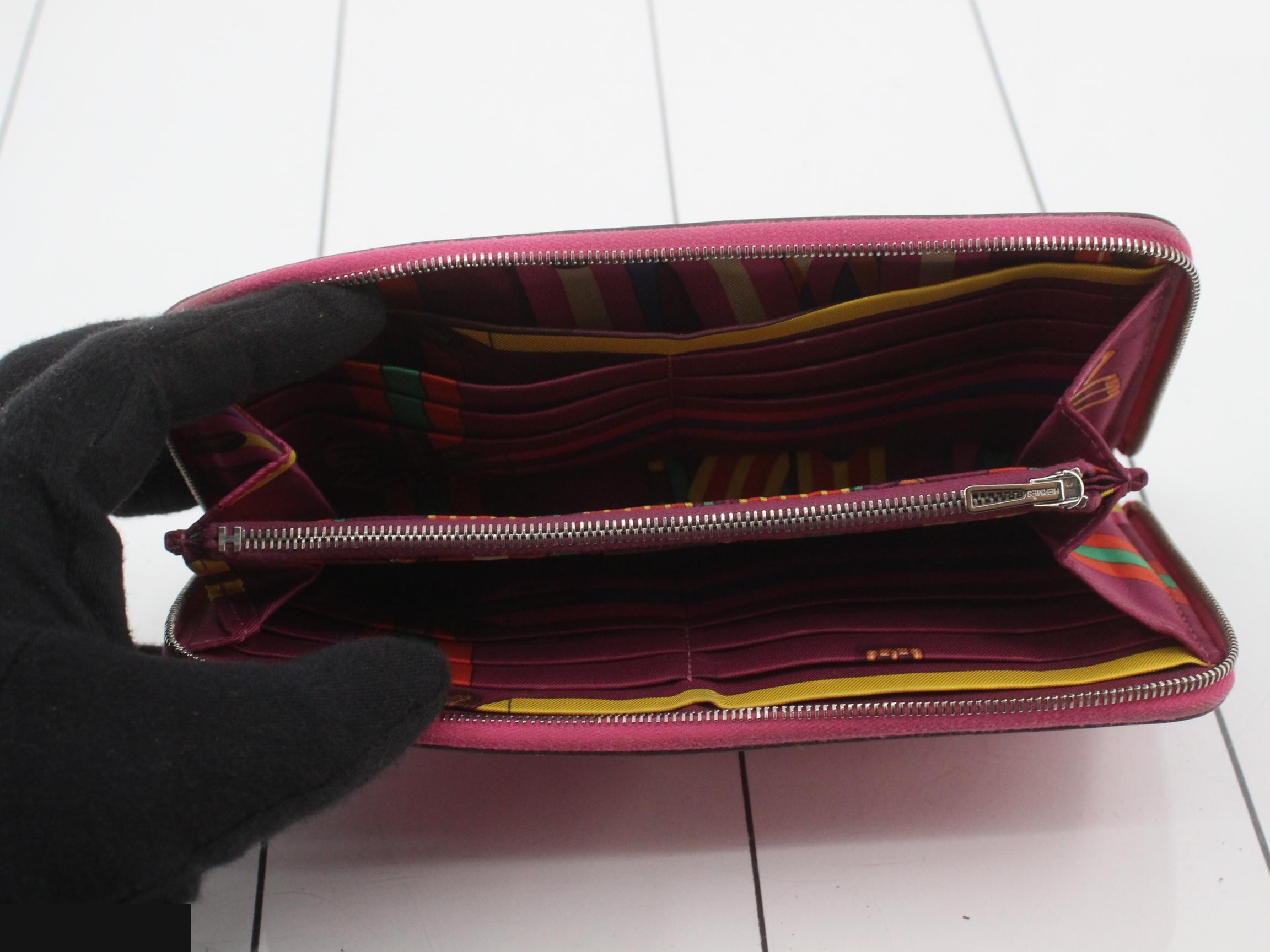 Azap HERMES wallet, P stamp, with box. — view 4