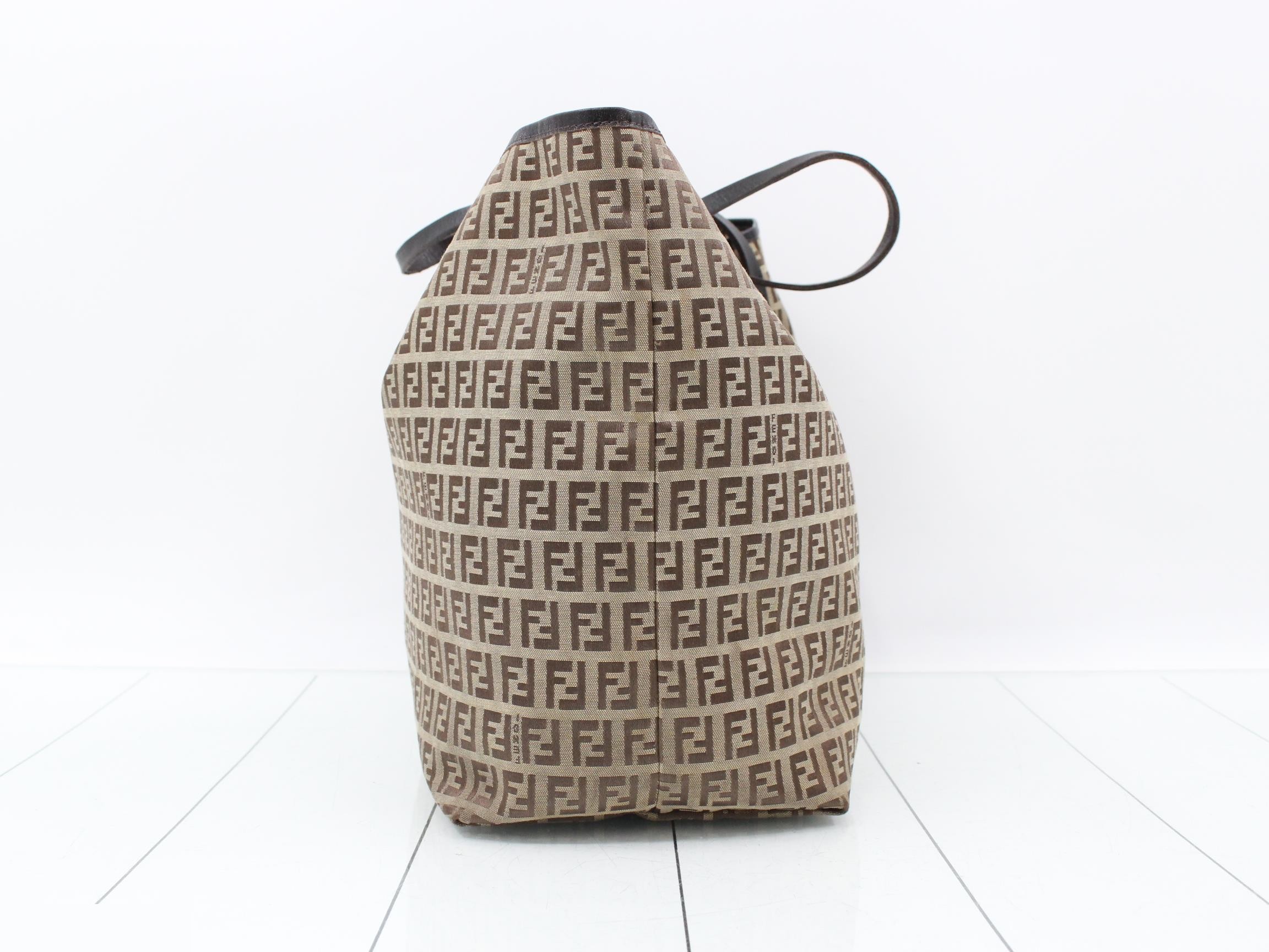 Zucchino (Bag) - Tote Bag, Monogram Canvas, Beige — view 3