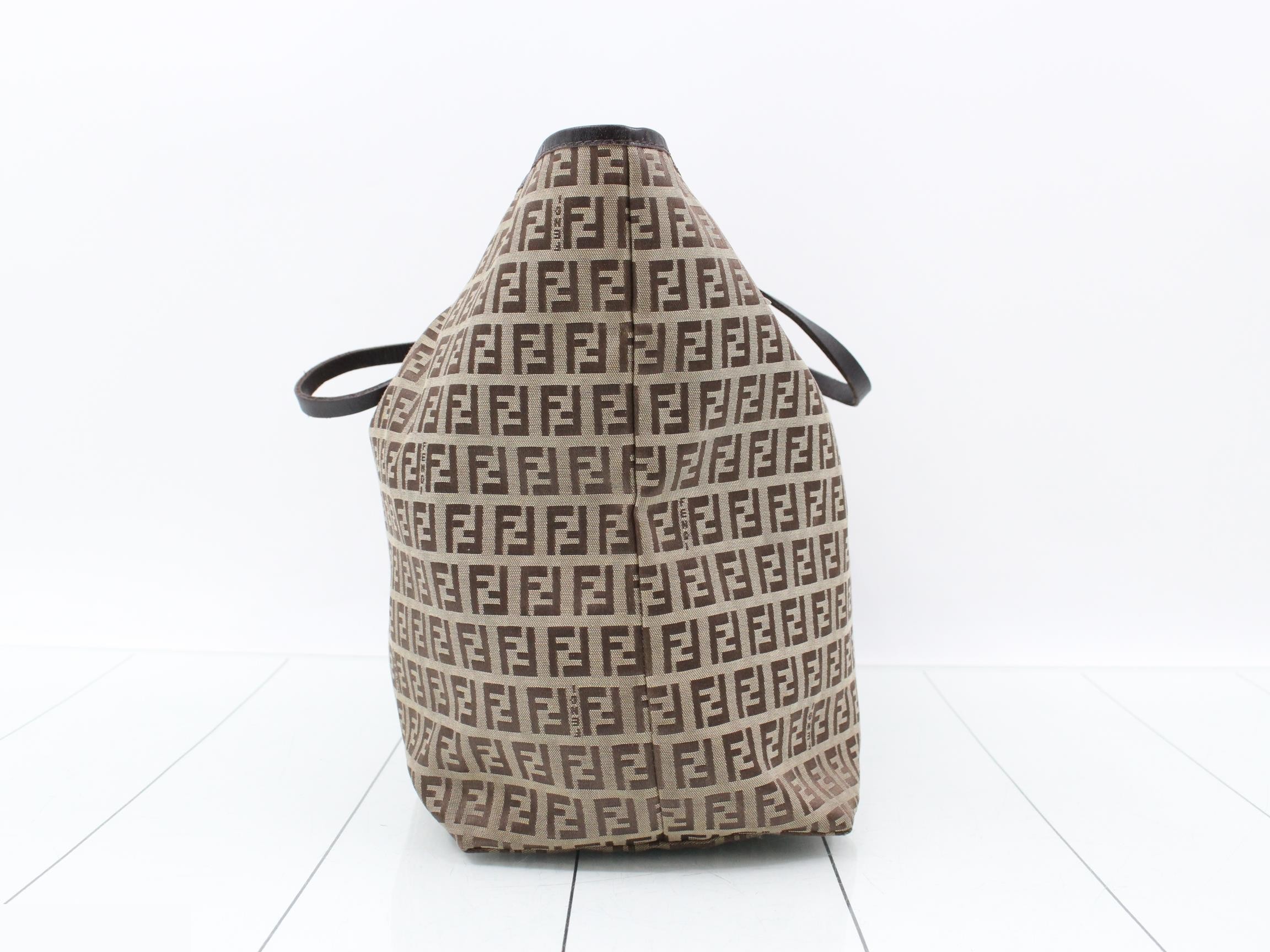 Zucchino (Bag) - Tote Bag, Monogram Canvas, Beige — view 4