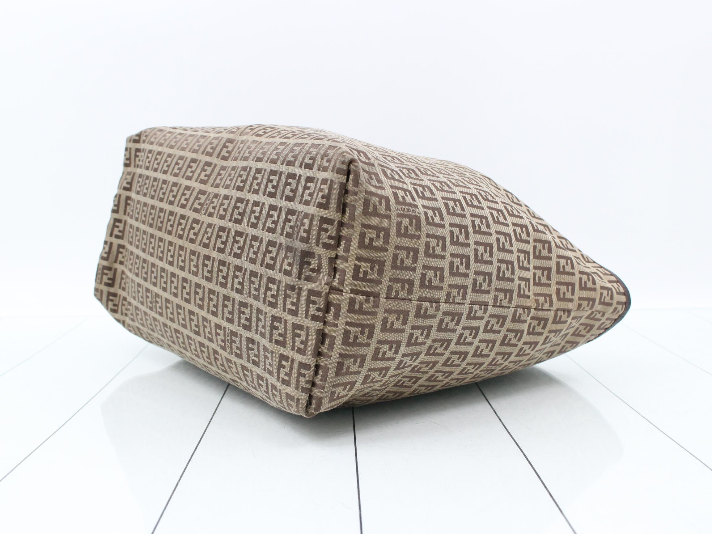 Zucchino (Bag) - Tote Bag, Monogram Canvas, Beige — view 6