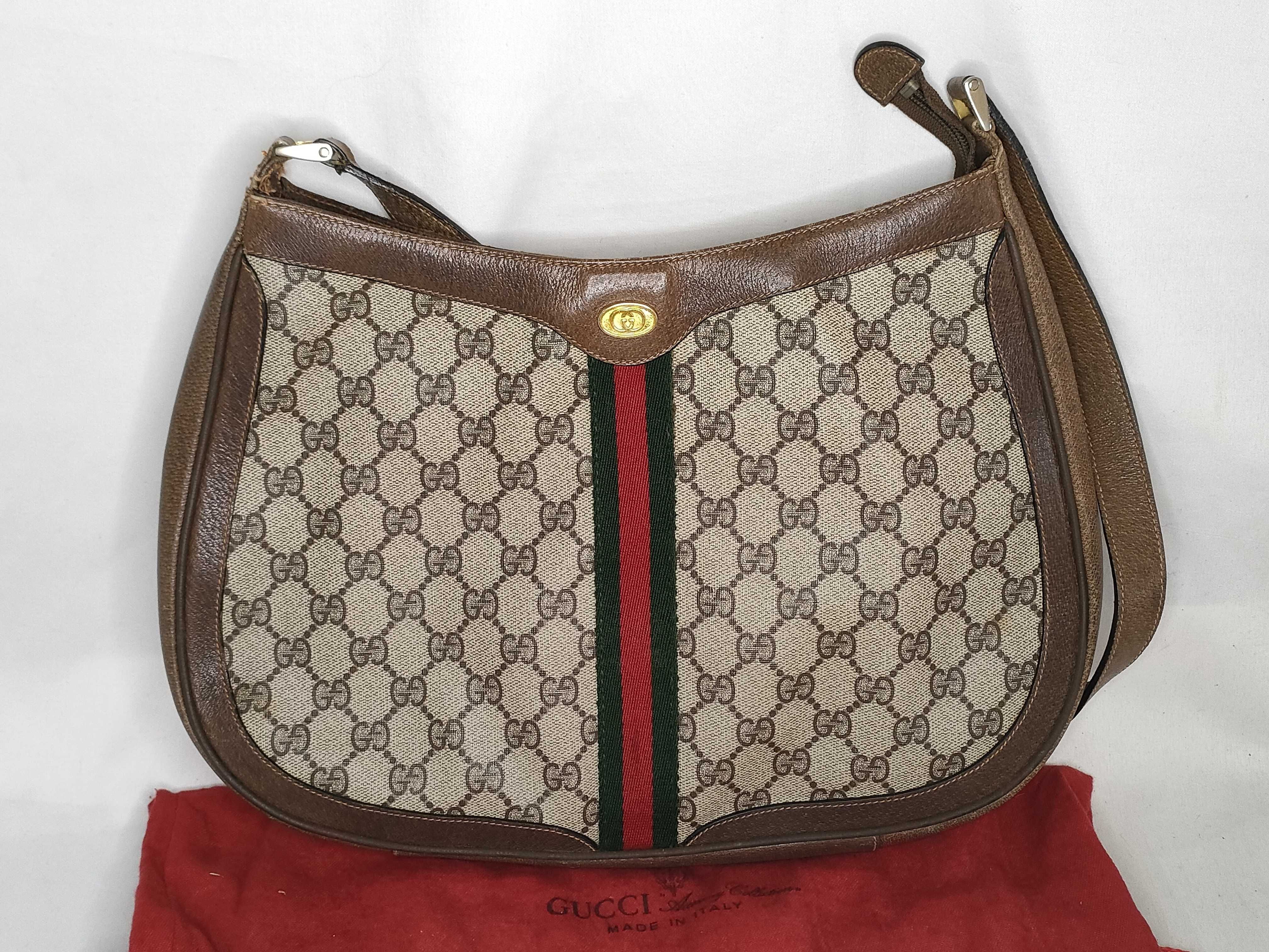 GG Supreme Sherry Line Shoulder Bag