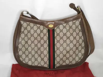 GG Supreme Sherry Line Shoulder Bag