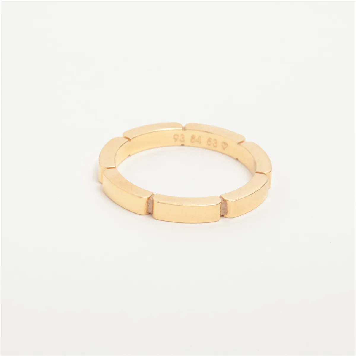 Maillon Panthère 4-Diamond Ring, 750 (Yellow Gold), 4.3g, Size 54, Initial LPL027 — view 2