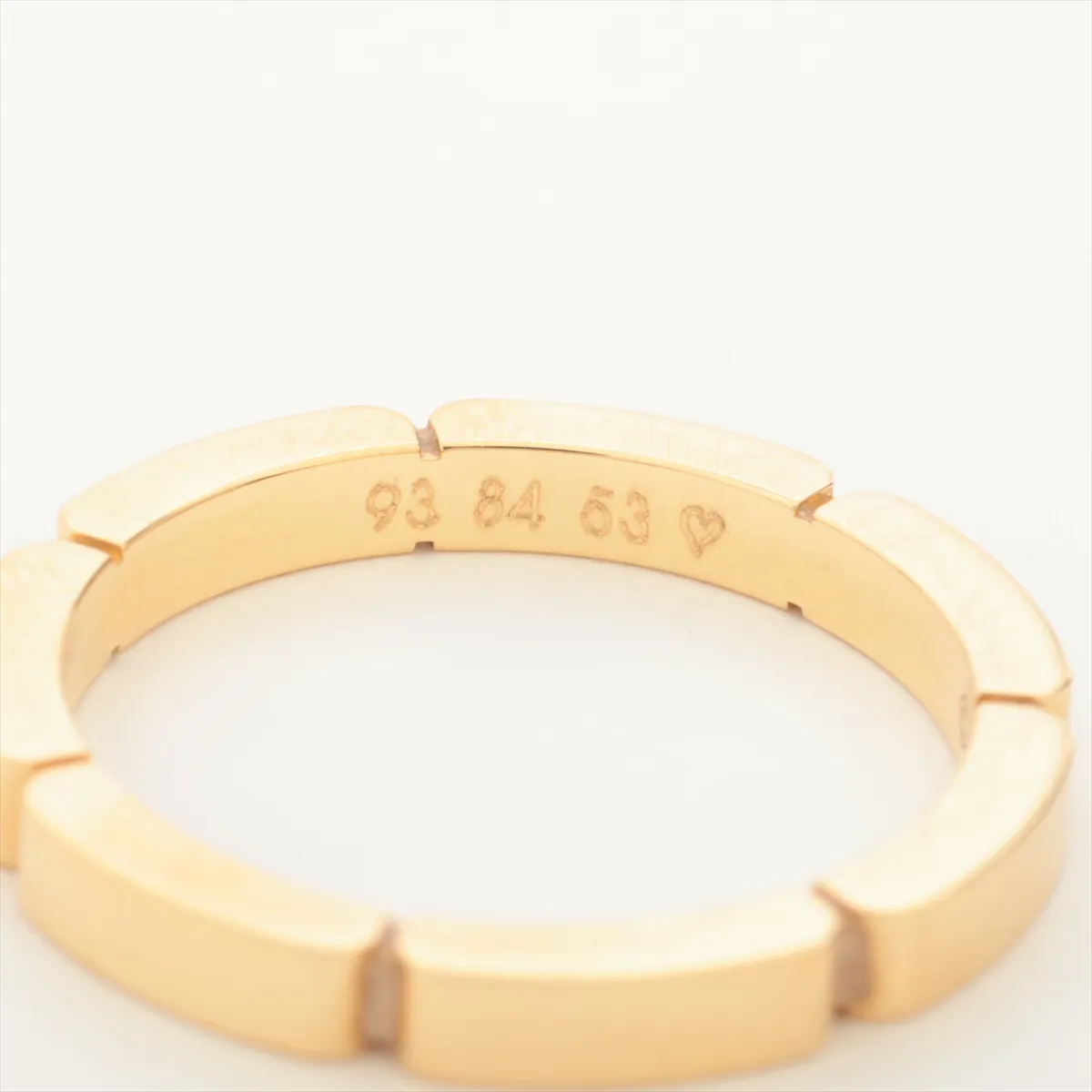 Maillon Panthère 4-Diamond Ring, 750 (Yellow Gold), 4.3g, Size 54, Initial LPL027 — view 4