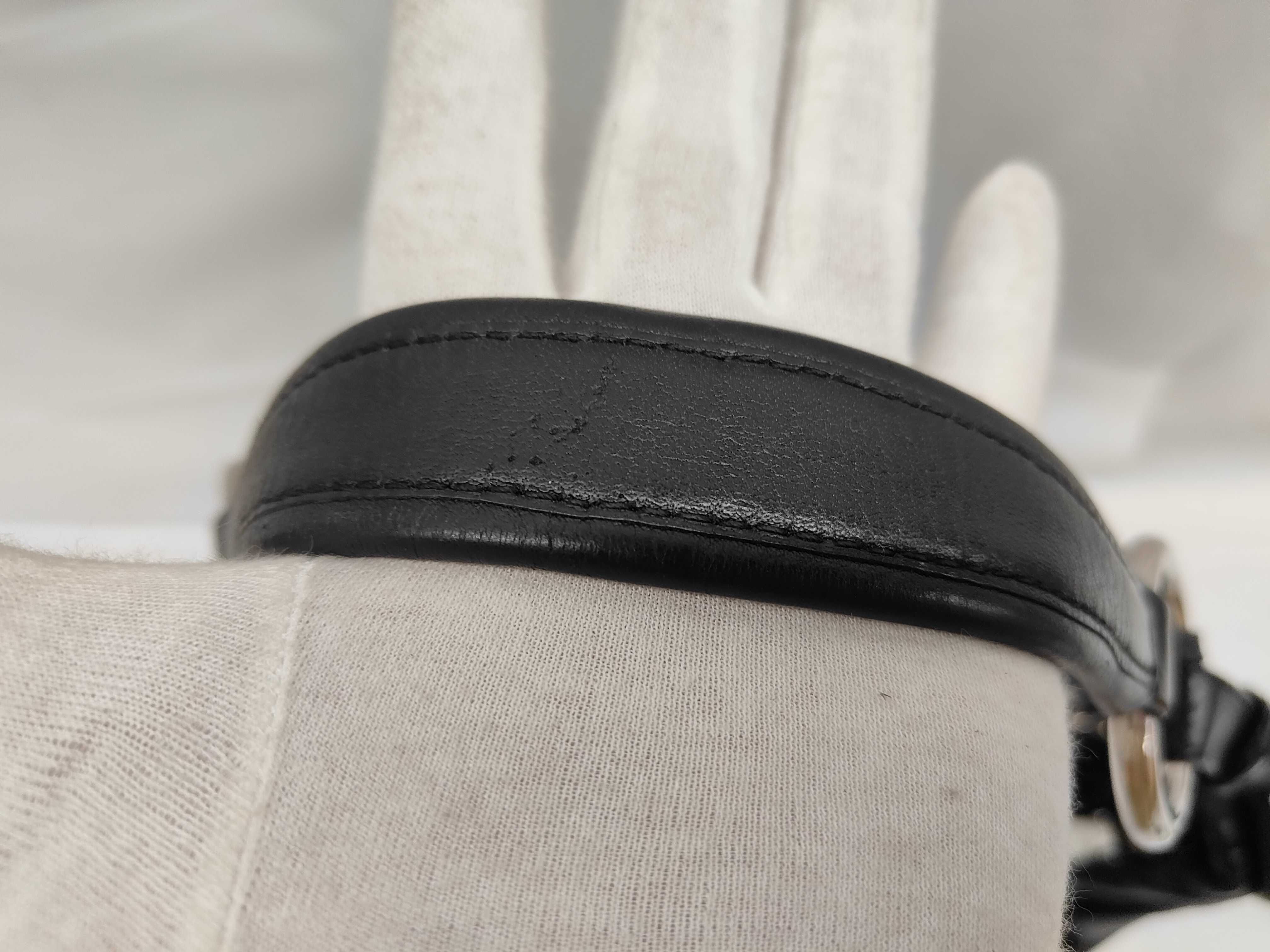 Black Soft Calfskin Silver Logo Hobo Shoulder Bag — view 3