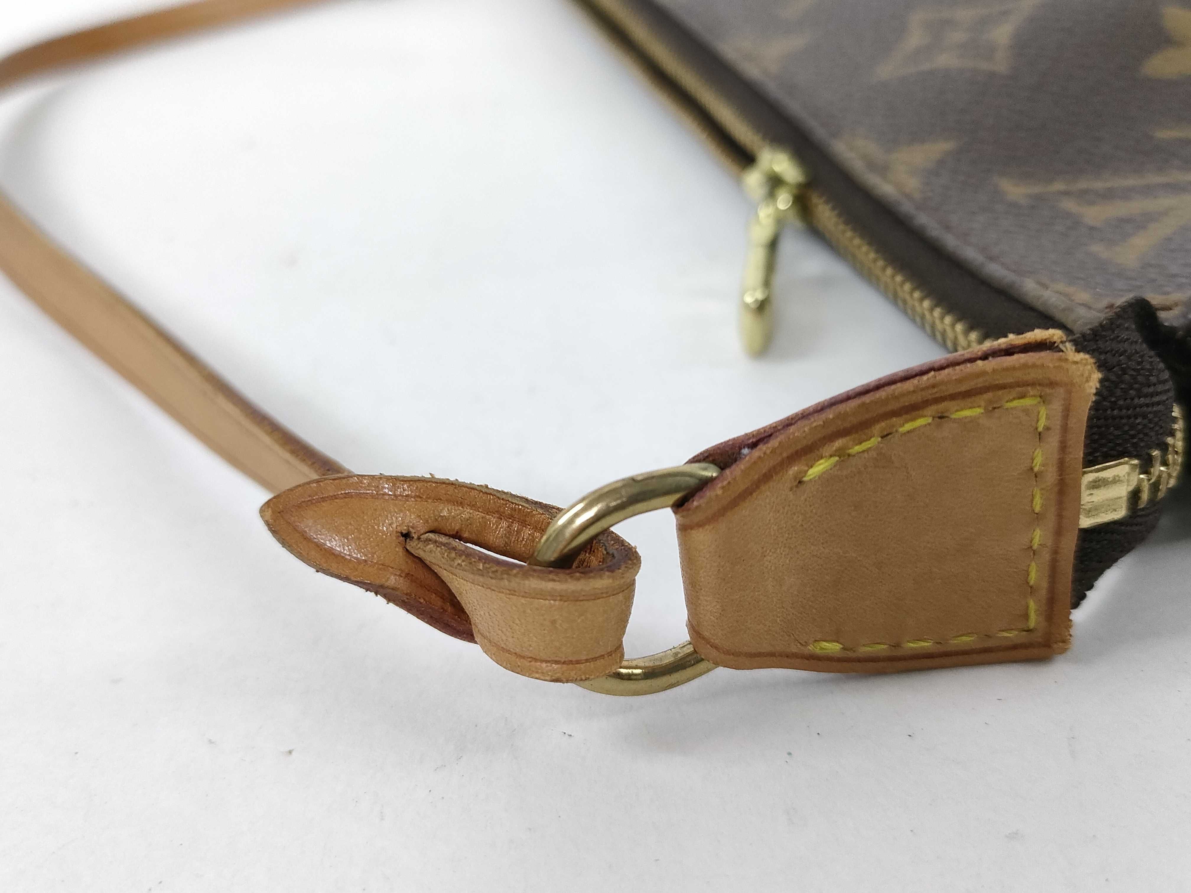 Monogram Pochette Accessories Handbag Pouch Brown Pouch — view 13
