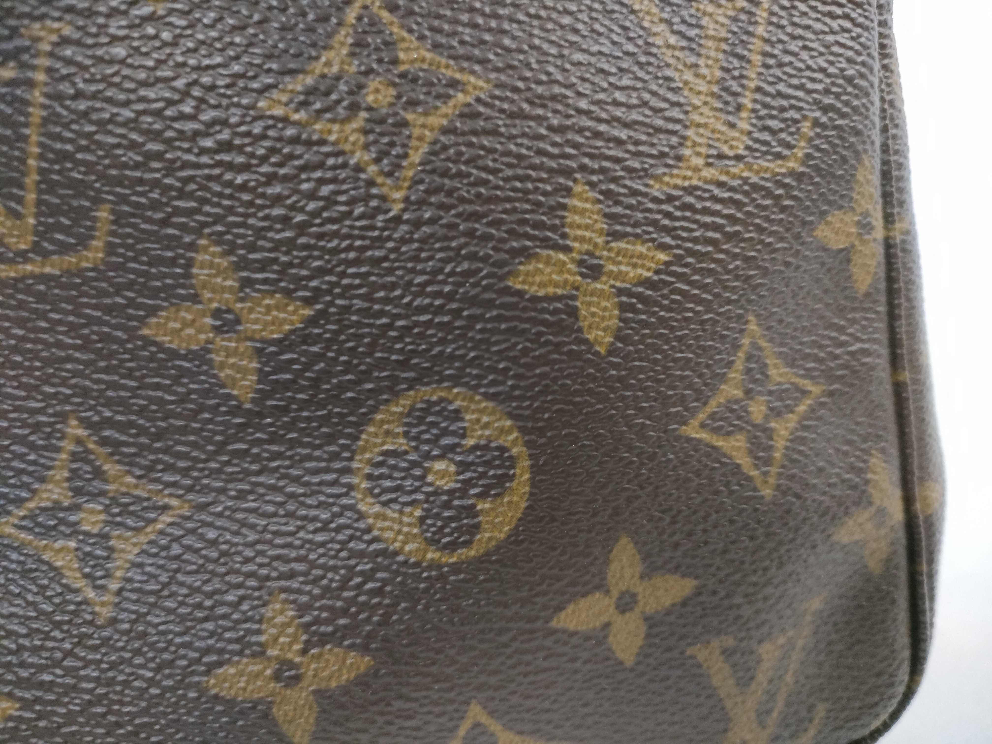 Monogram Pochette Accessories Handbag Pouch Brown Pouch — view 14