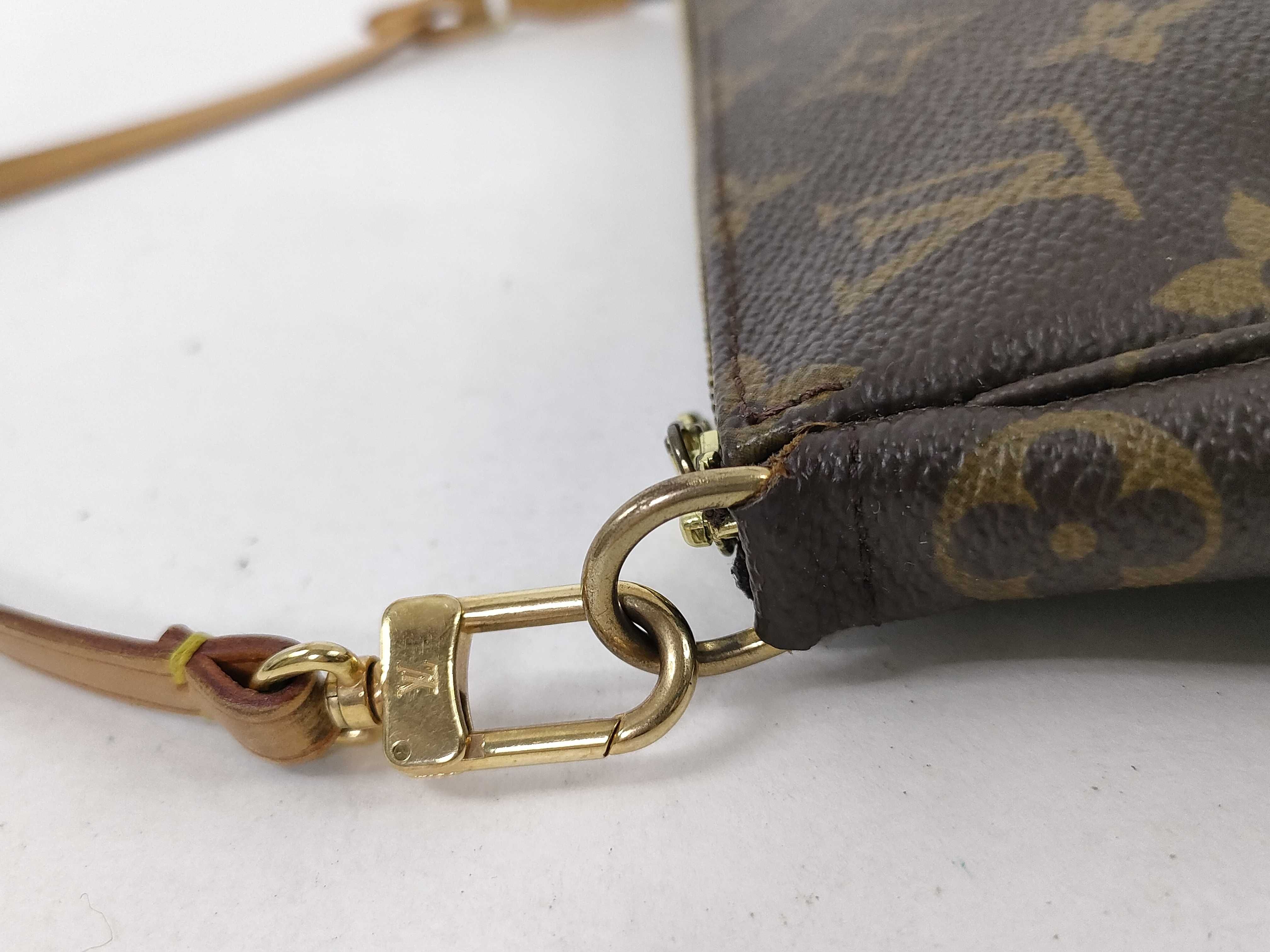 Monogram Pochette Accessories Handbag Pouch Brown Pouch — view 5