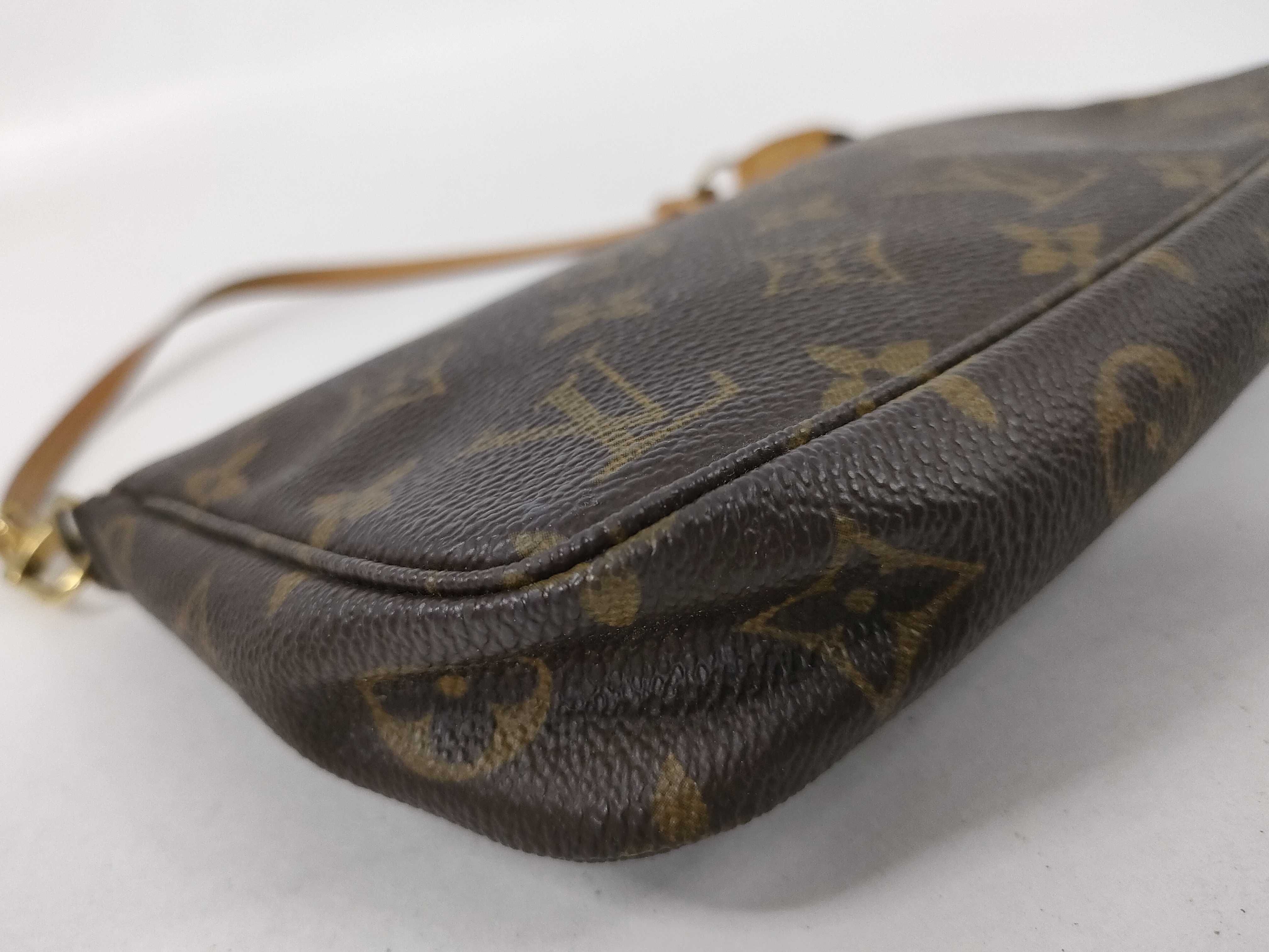 Monogram Pochette Accessories Handbag Pouch Brown Pouch — view 6