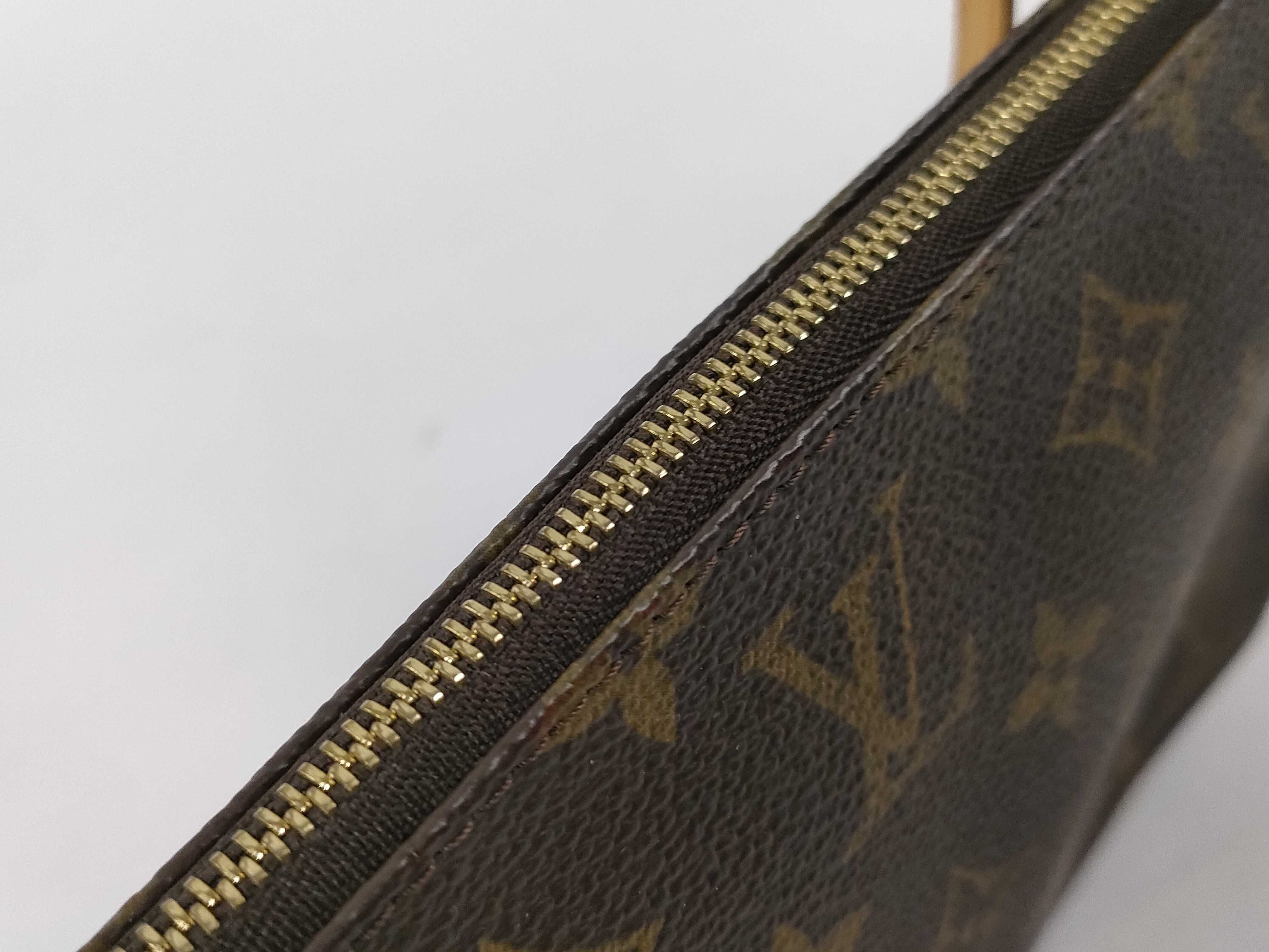 Monogram Pochette Accessories Handbag Pouch Brown Pouch — view 8