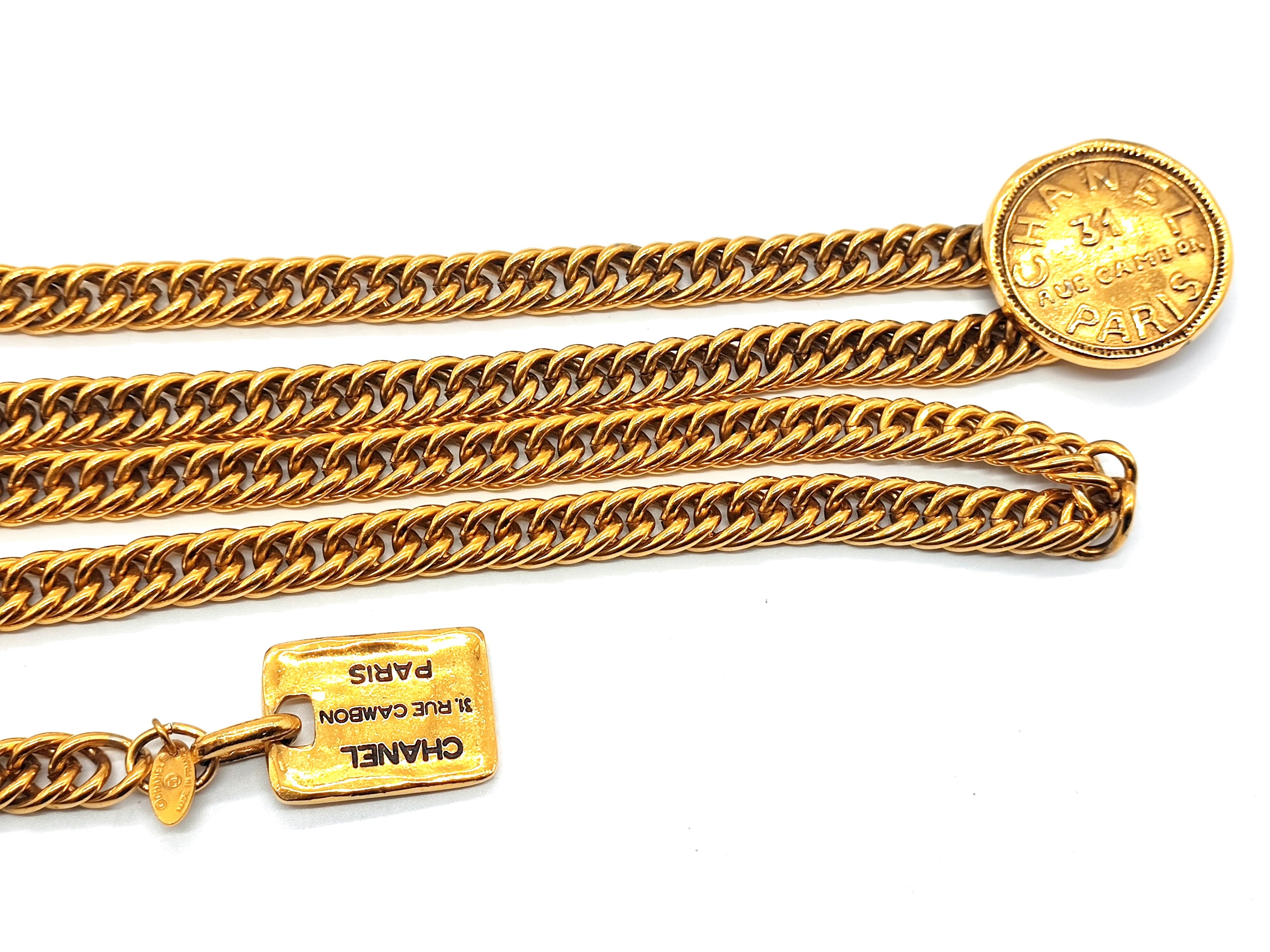Double Cambon Chain Belt, Total Length Approx. 80cm — view 4