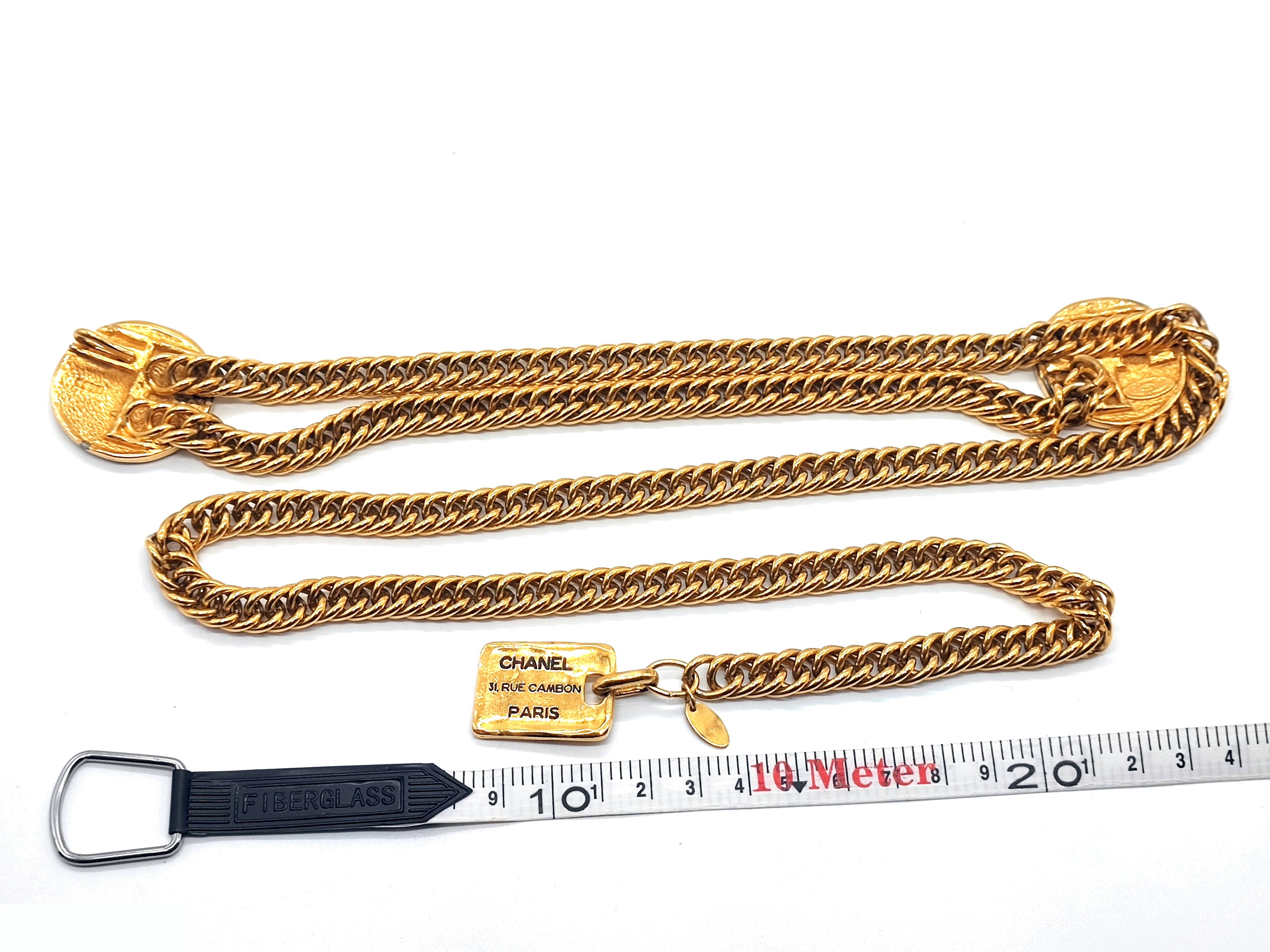 Double Cambon Chain Belt, Total Length Approx. 80cm — view 5