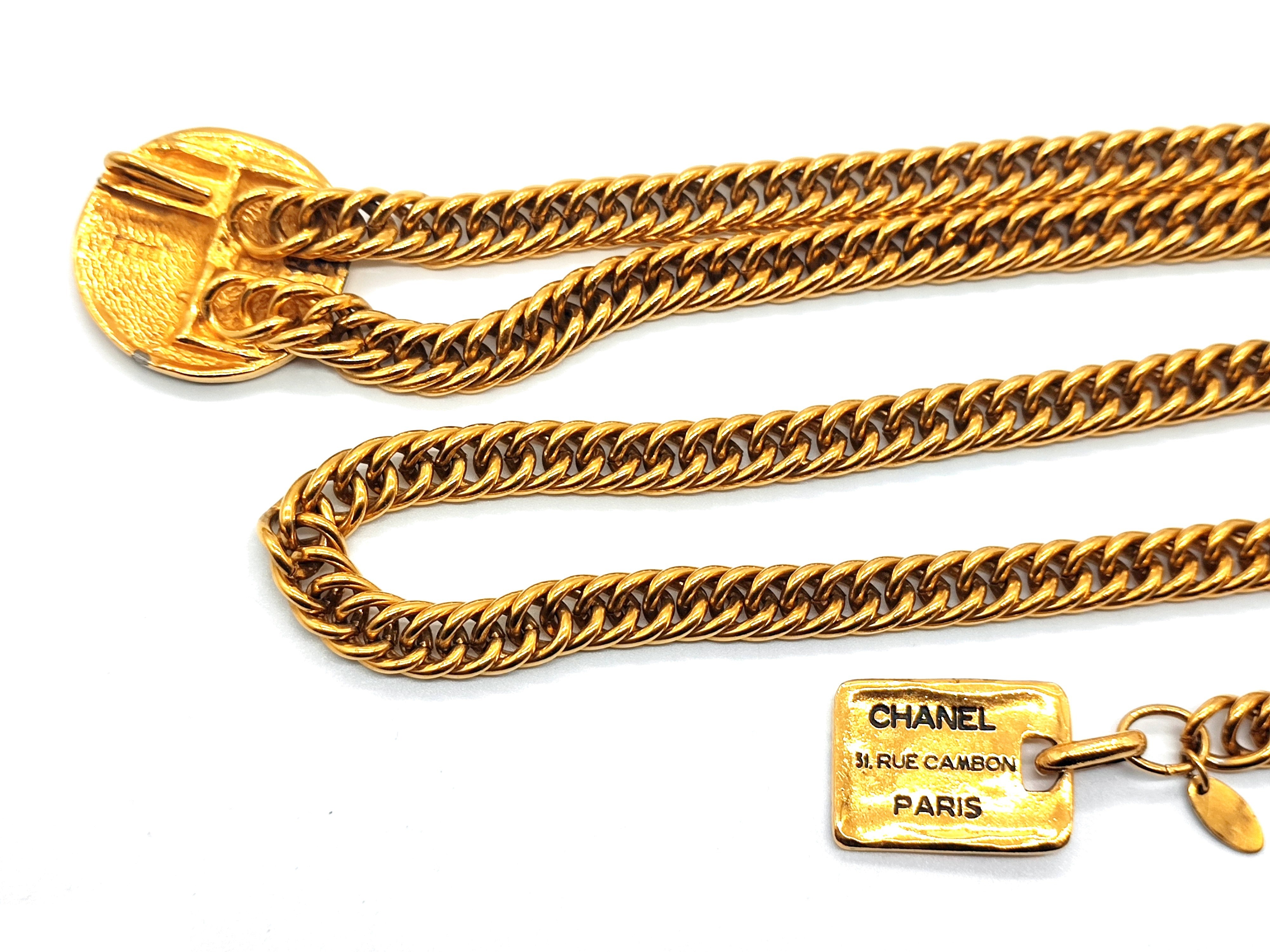 Double Cambon Chain Belt, Total Length Approx. 80cm — view 6