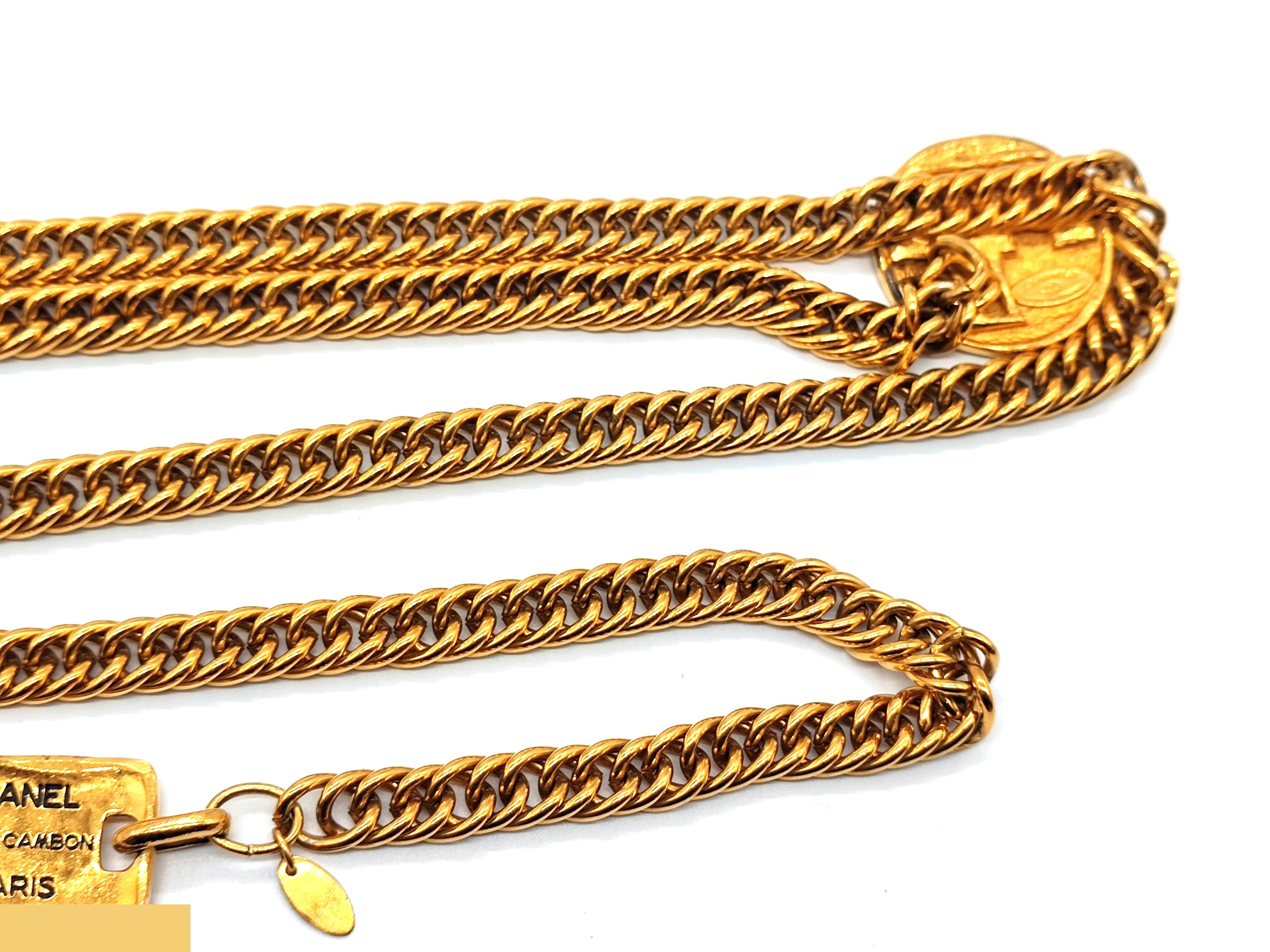 Double Cambon Chain Belt, Total Length Approx. 80cm — view 7