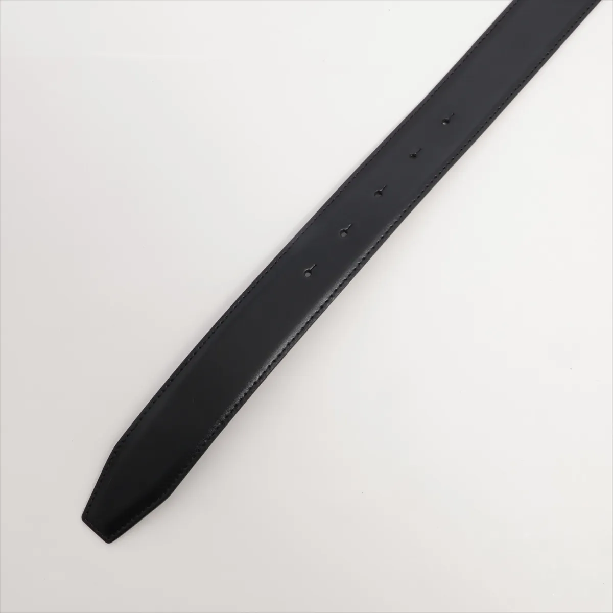 BB Logo Belt Croco embossed x Leather Black — view 3