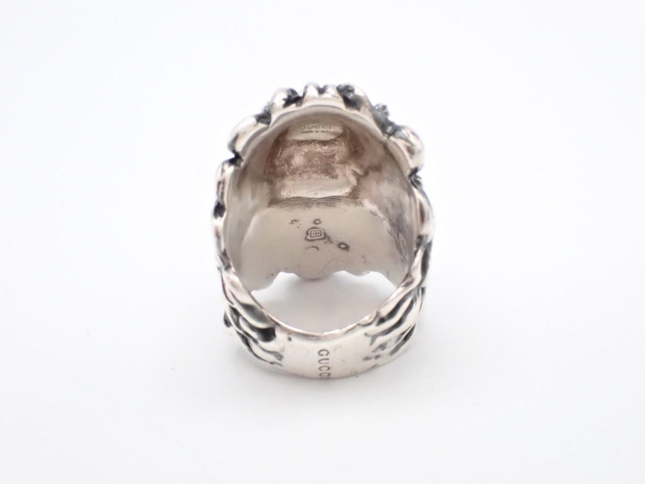 Lion ring, stamped "10", actual size #8, 22.7g — view 2