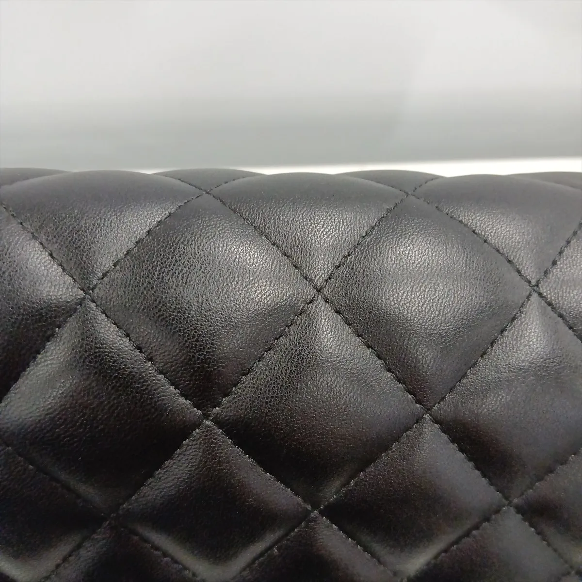 Large Matelassé 30 Lambskin Double Flap Double Chain Bag, Black with Gold Hardware, 18463105, Serial Number 18-series, A58600 — view 13