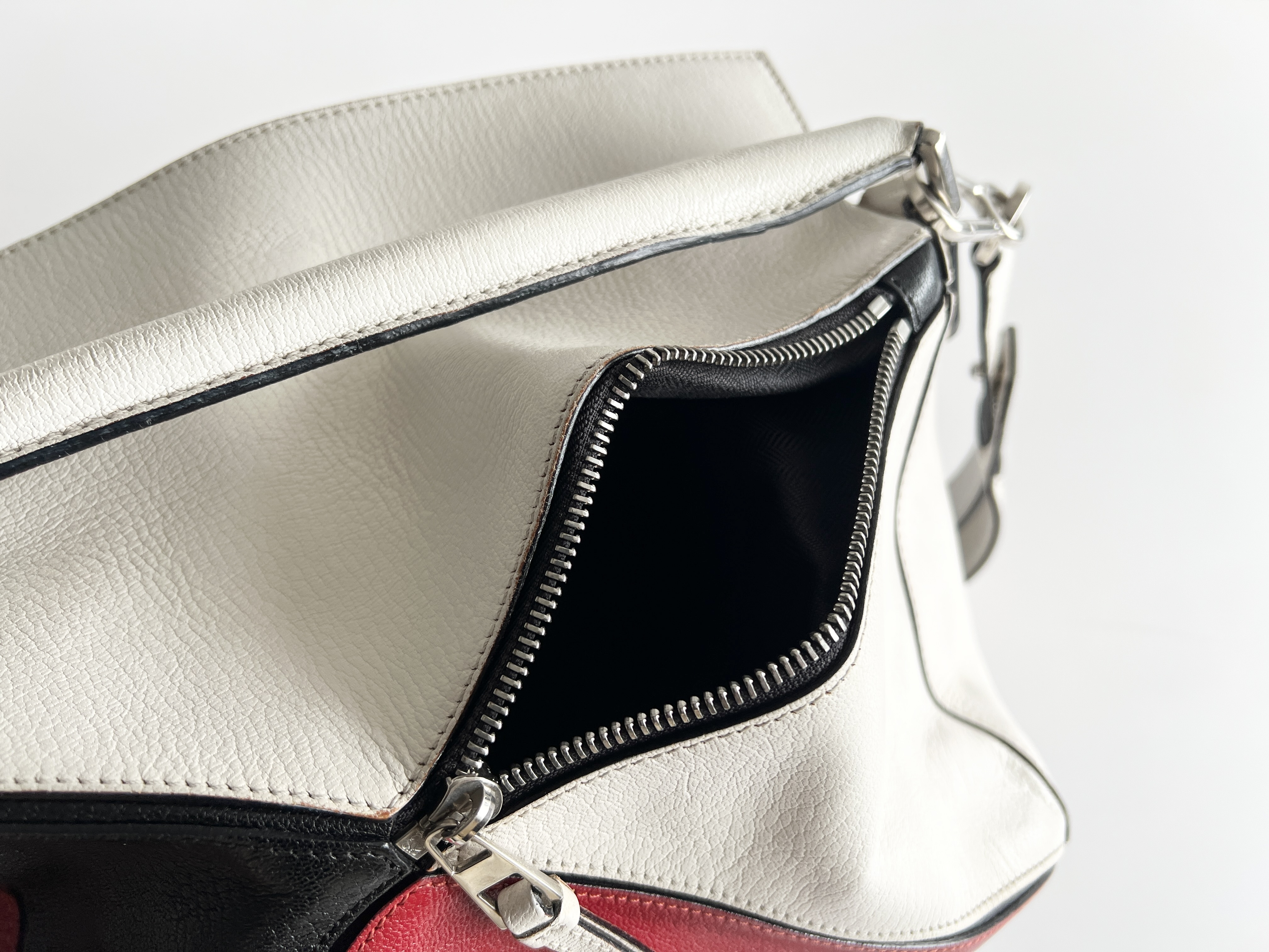 Puzzle Monogram Logo Leather 2way Shoulder Bag — view 11