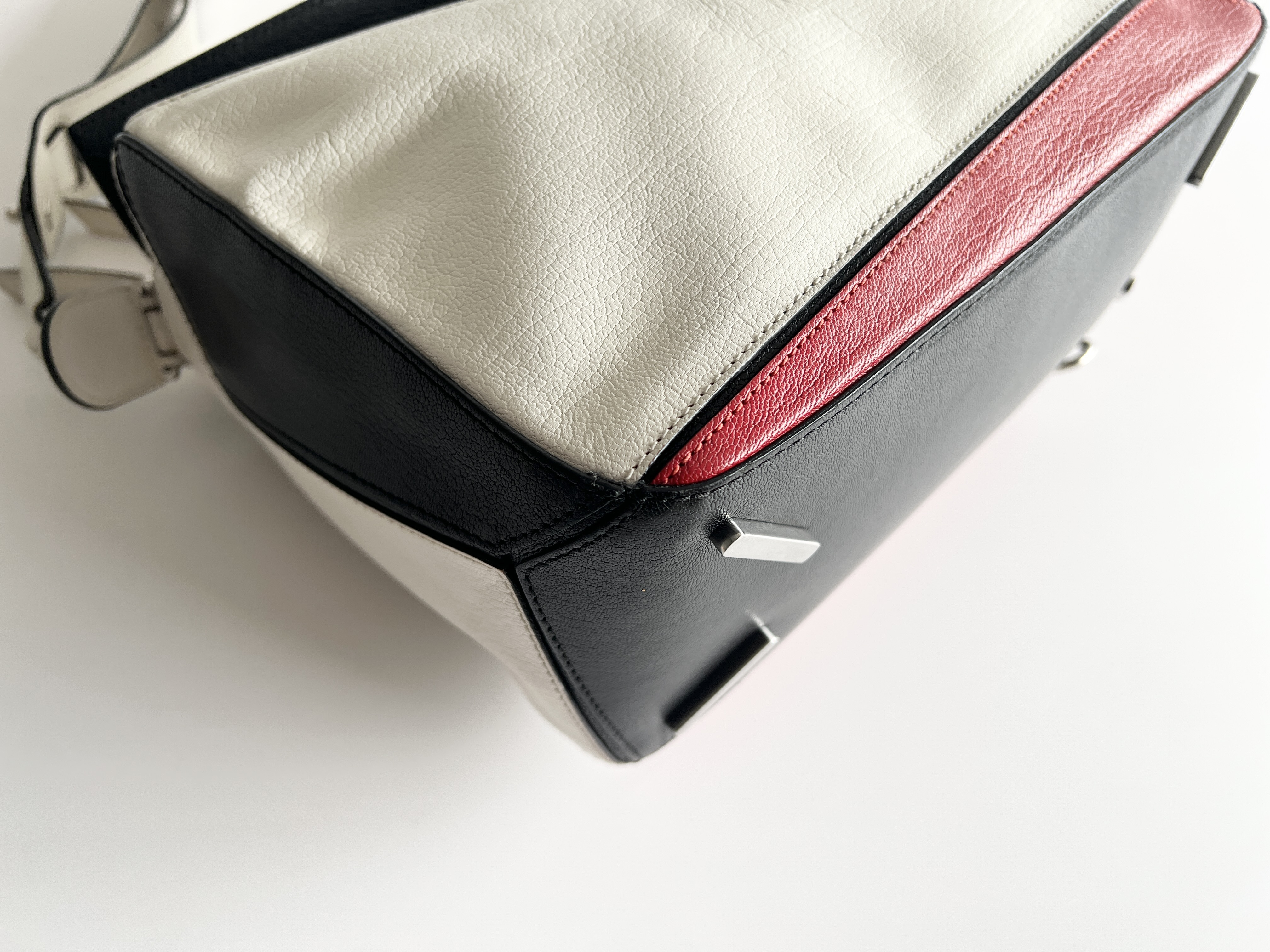 Puzzle Monogram Logo Leather 2way Shoulder Bag — view 12