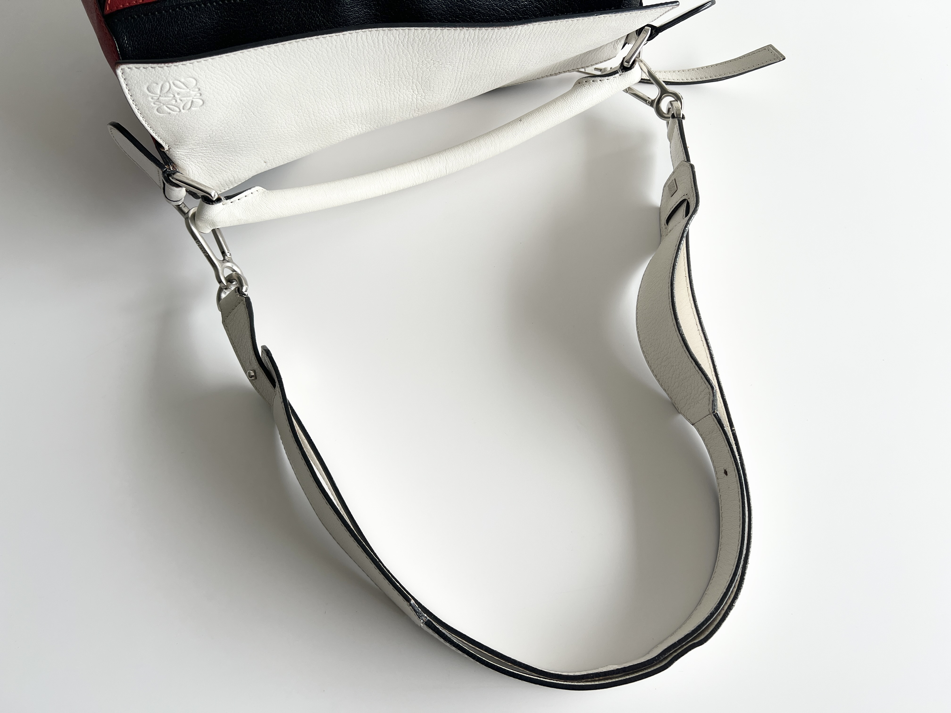 Puzzle Monogram Logo Leather 2way Shoulder Bag — view 3